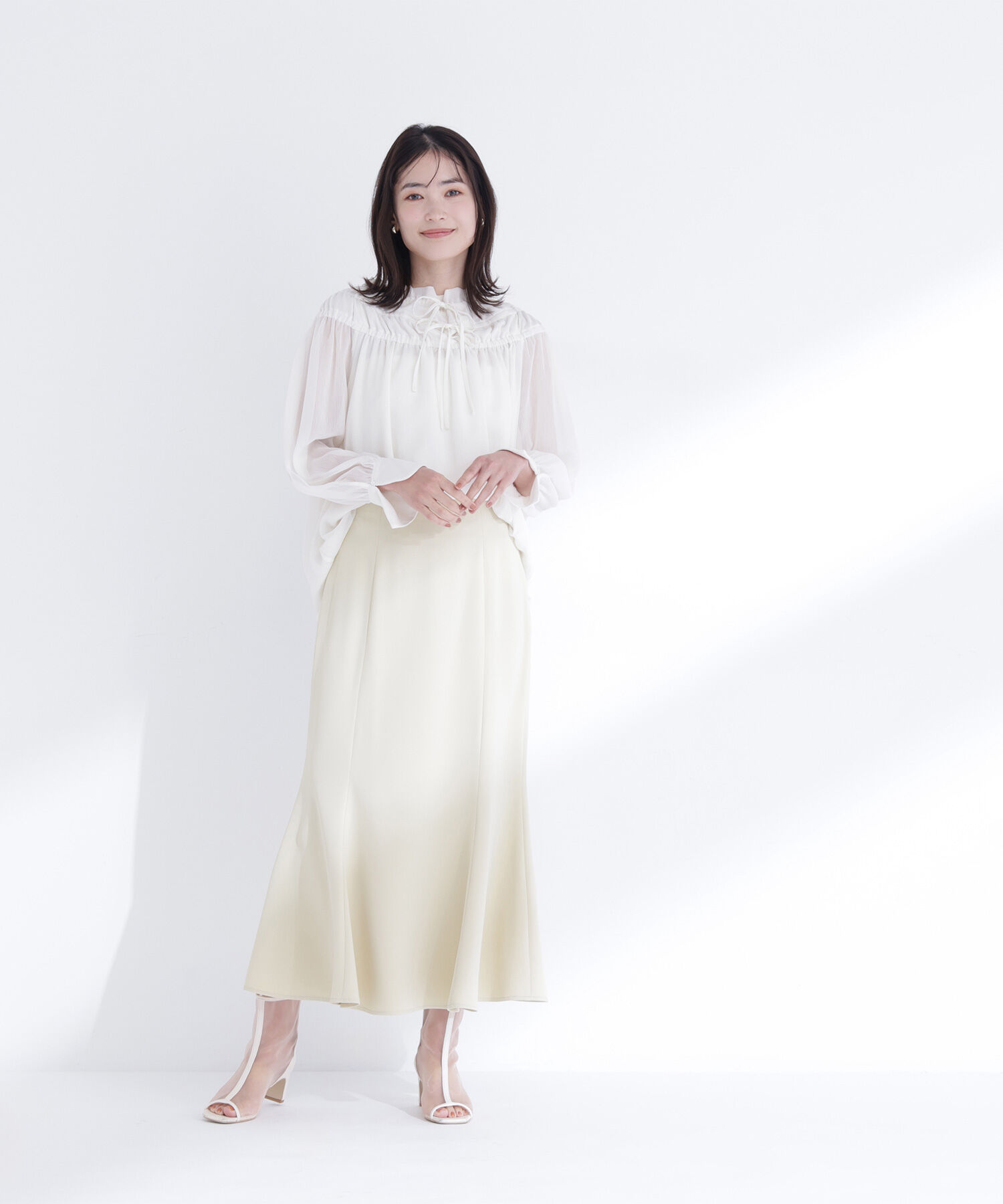  「シャーリングショルダーブラウス」|シャツ・ブラウス|