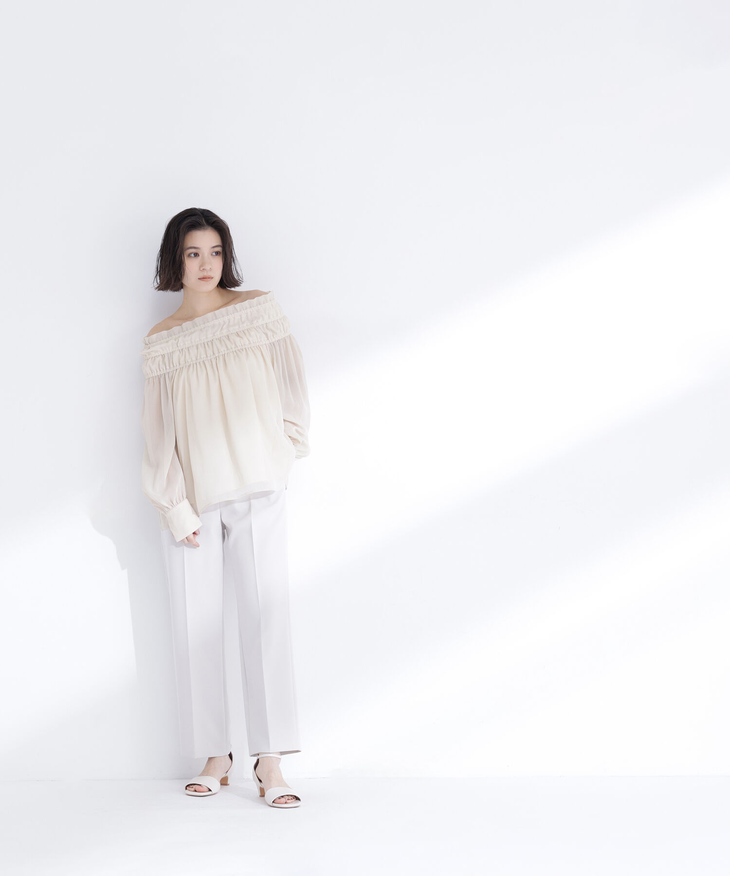  「シャーリングショルダーブラウス」|シャツ・ブラウス|