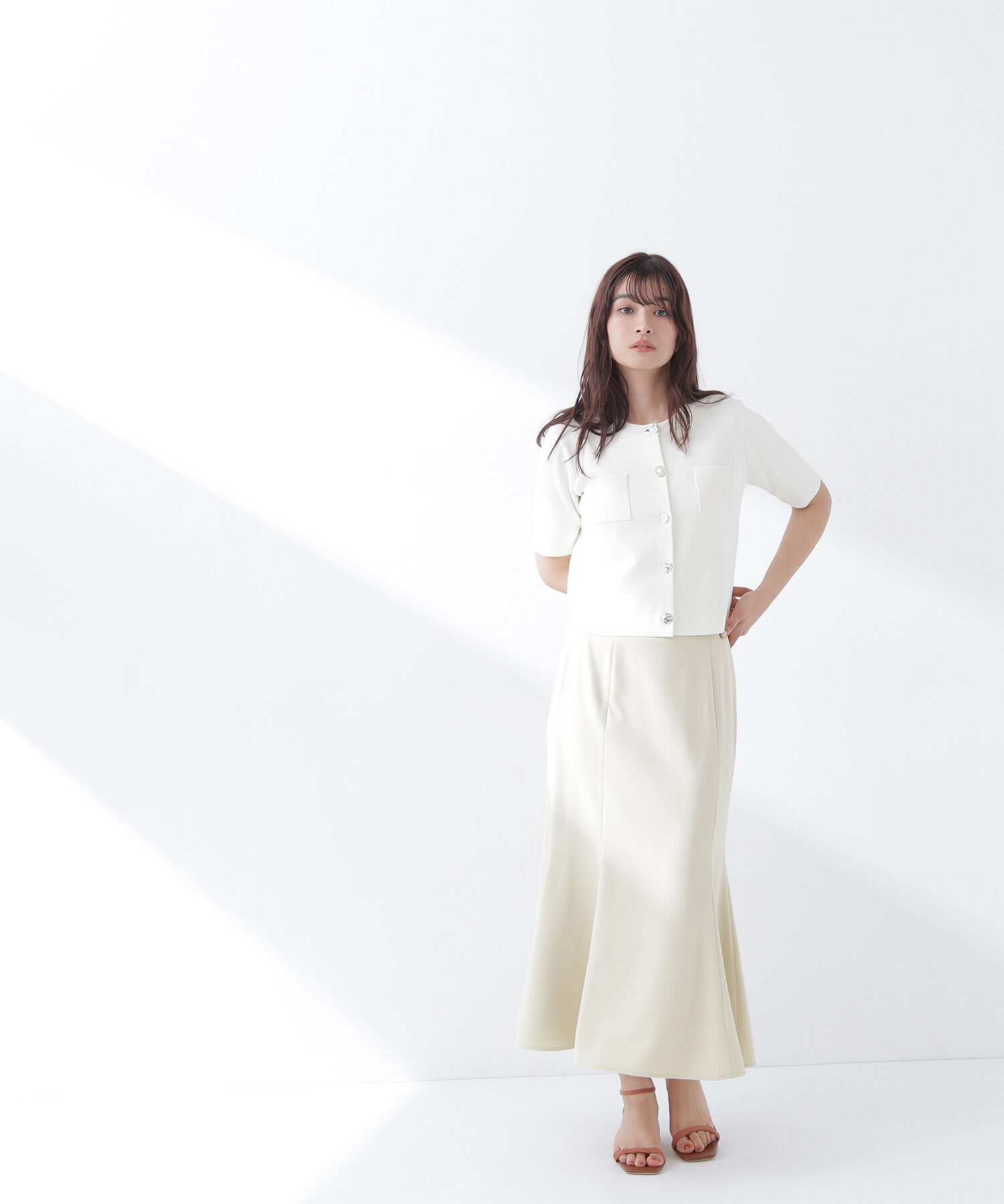  「アソートボタンニットジャケット」|ニット・セーター|