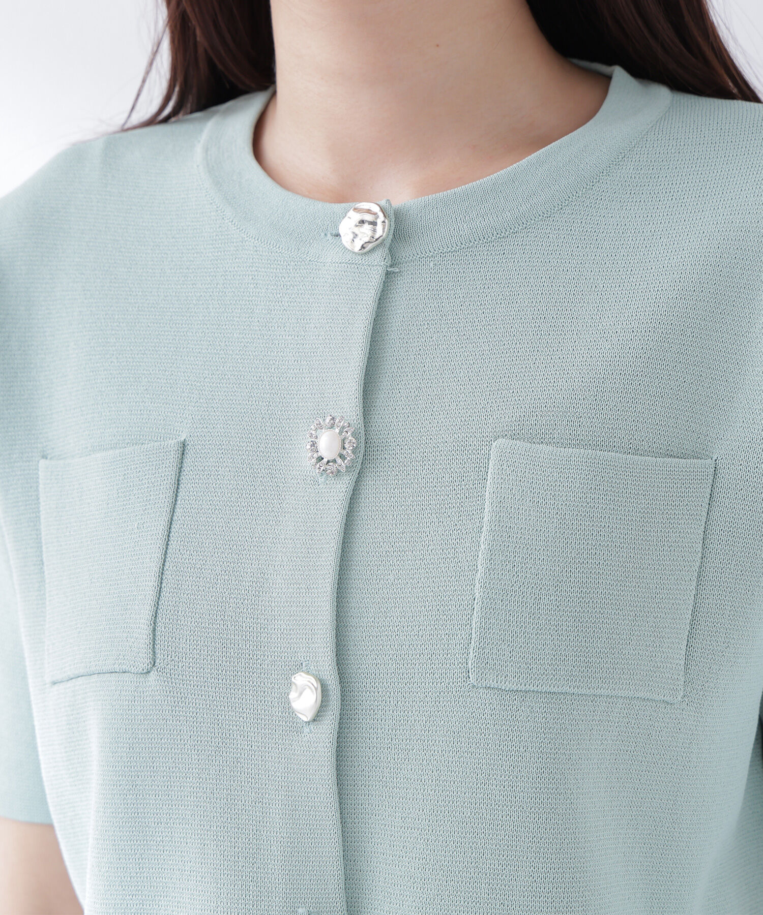  「アソートボタンニットジャケット」|ニット・セーター|