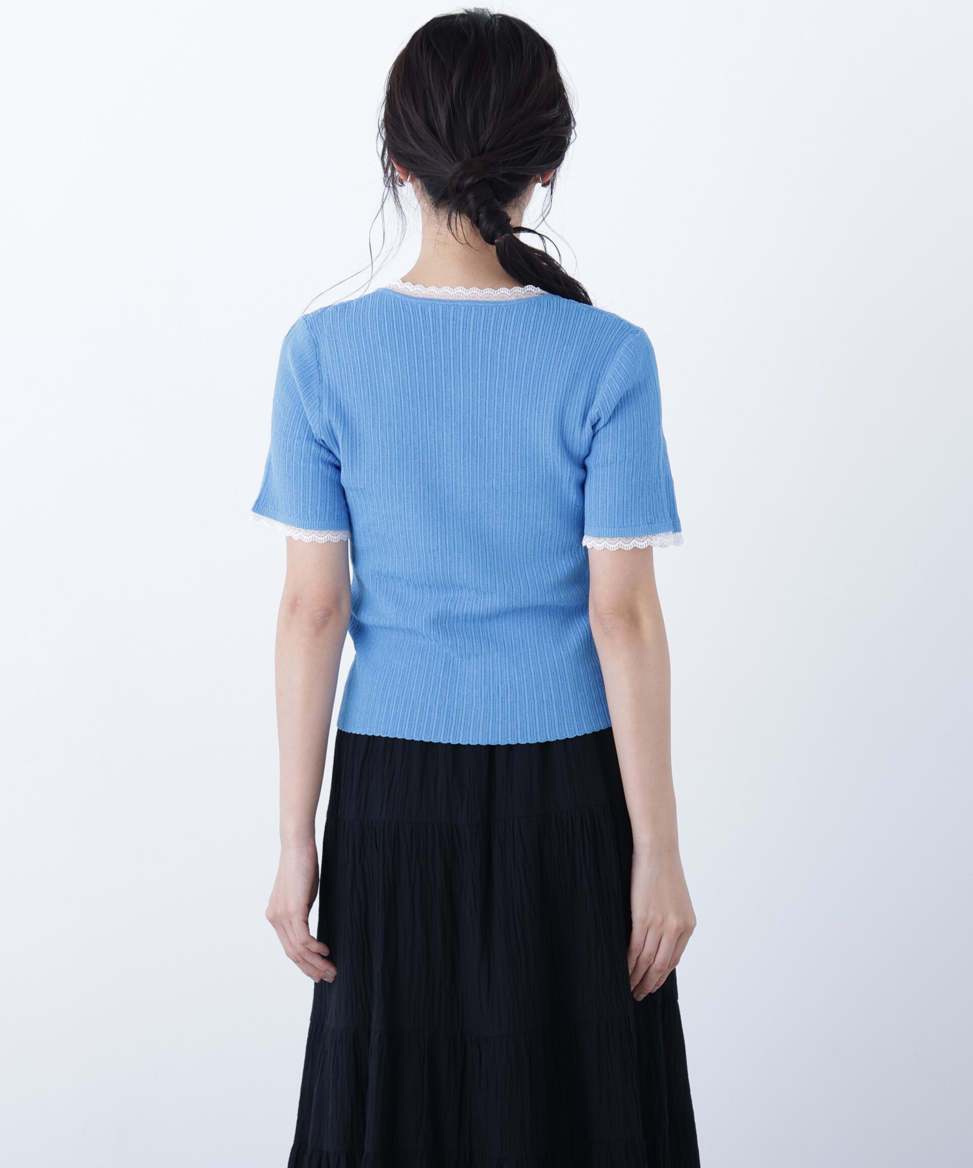  「〈N.〉レーストリムニットカーディガン」|ニット・セーター|