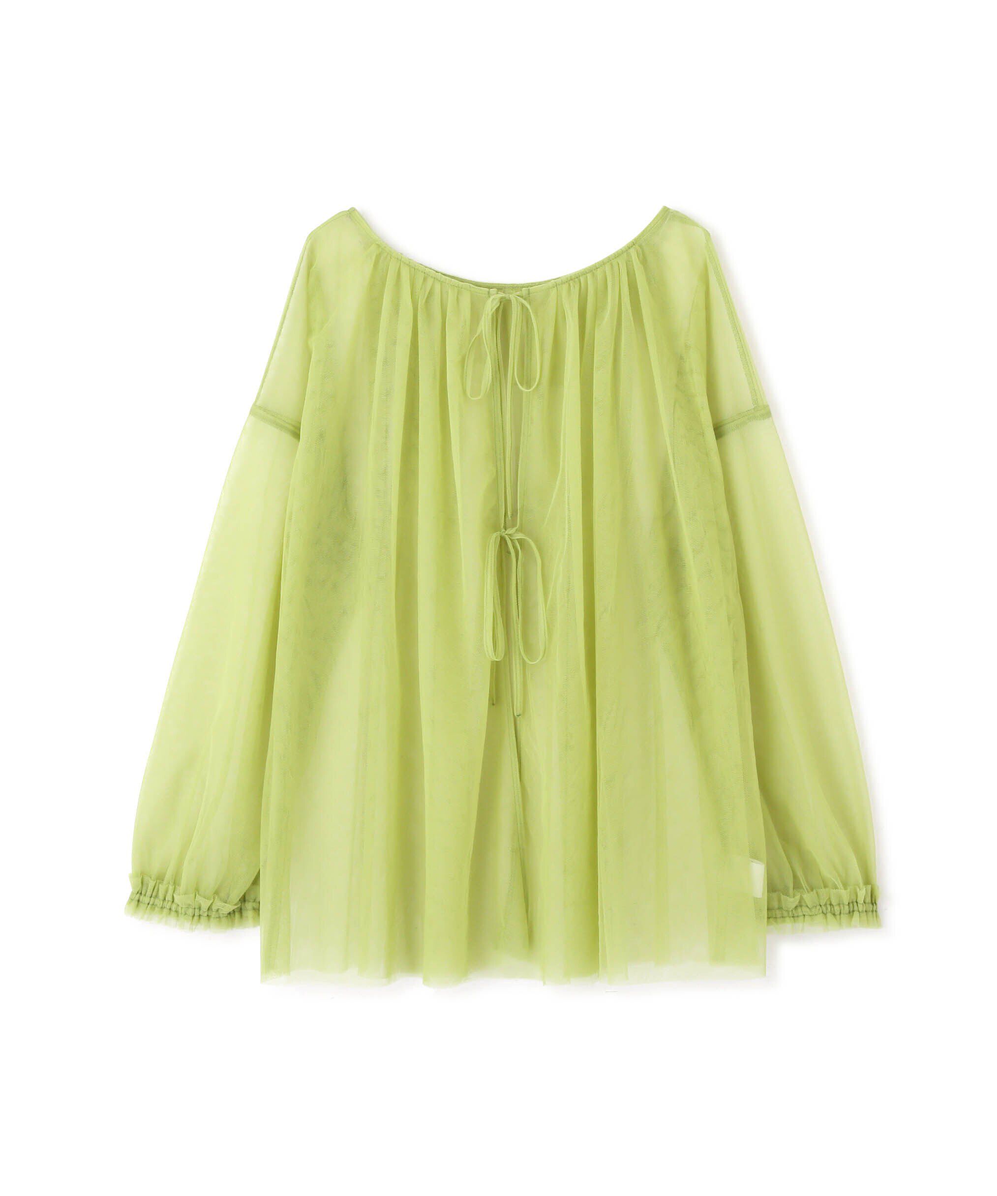  「チュール前後2Wayオーバーブラウス」|シャツ・ブラウス|