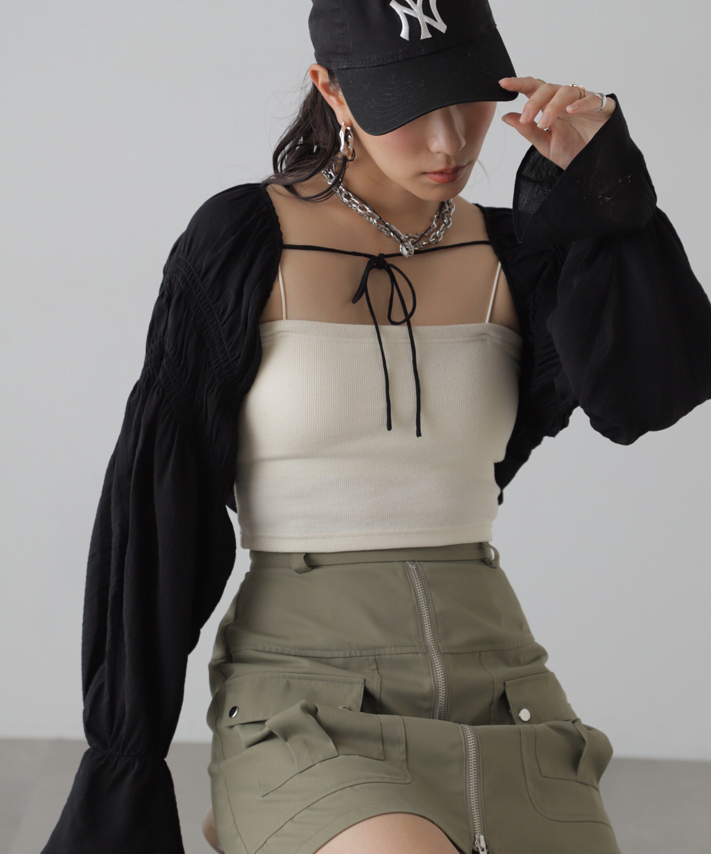  「ショート丈ボレロブラウス」|シャツ・ブラウス|