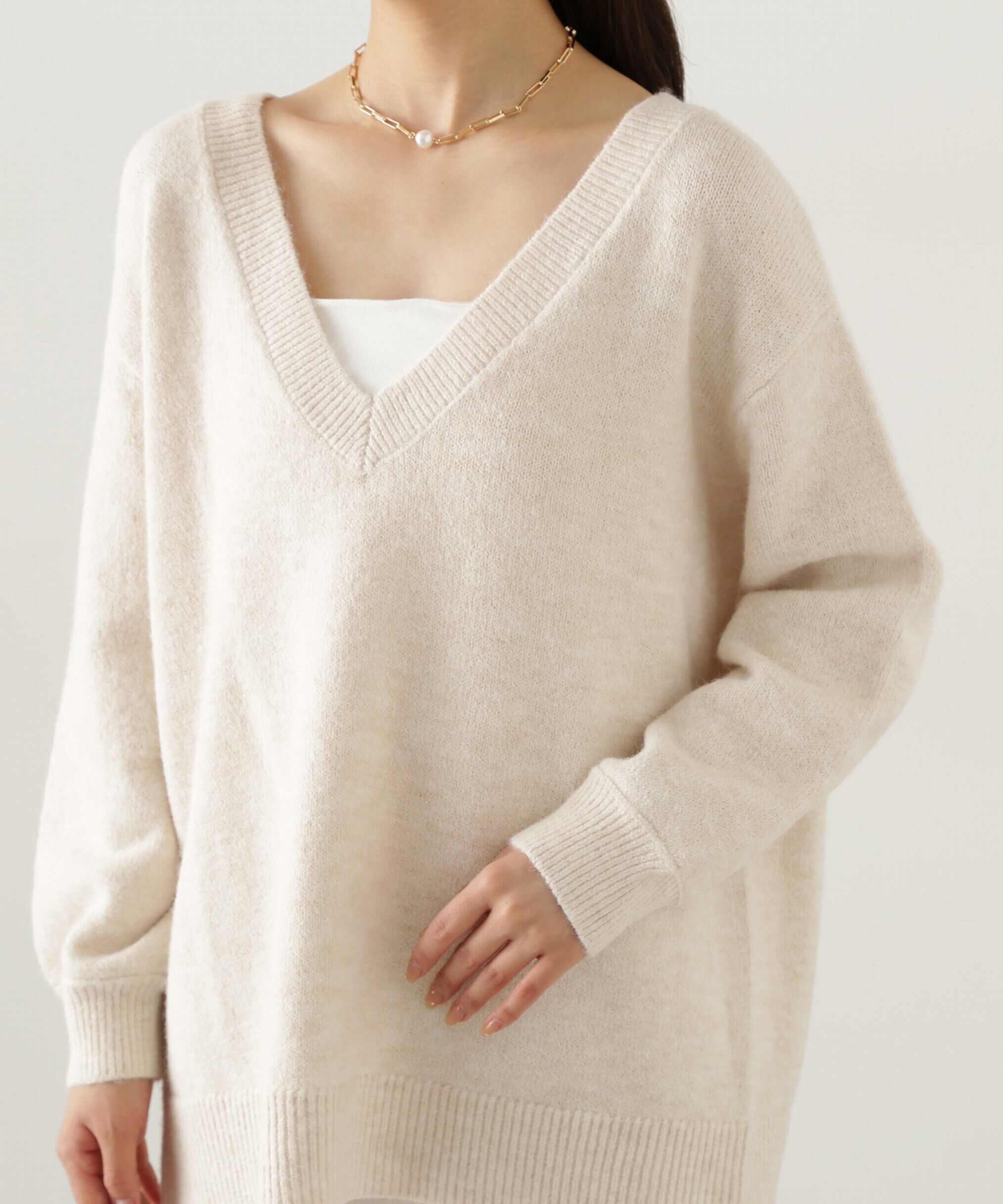 PROPORTION BODY DRESSING「深Vニット　24AW」|ニット・セーター|