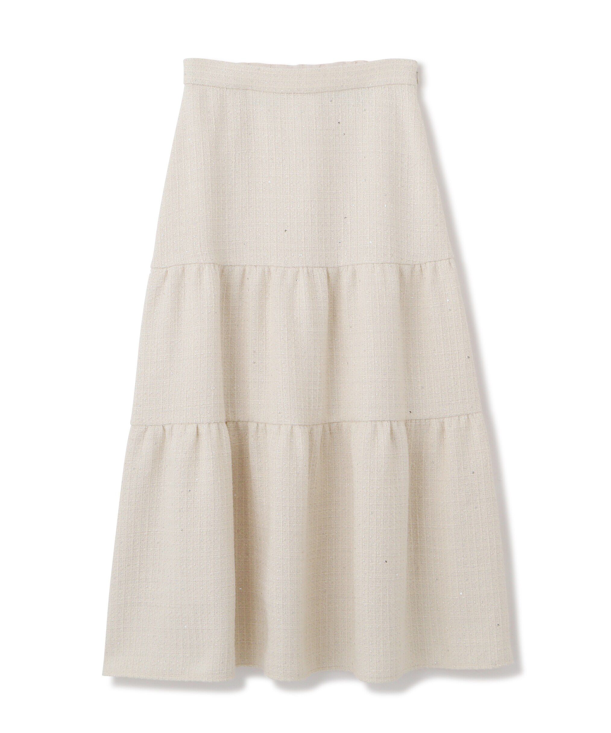 PROPORTION BODY DRESSING「ツイードティアードスカート」|スカート|