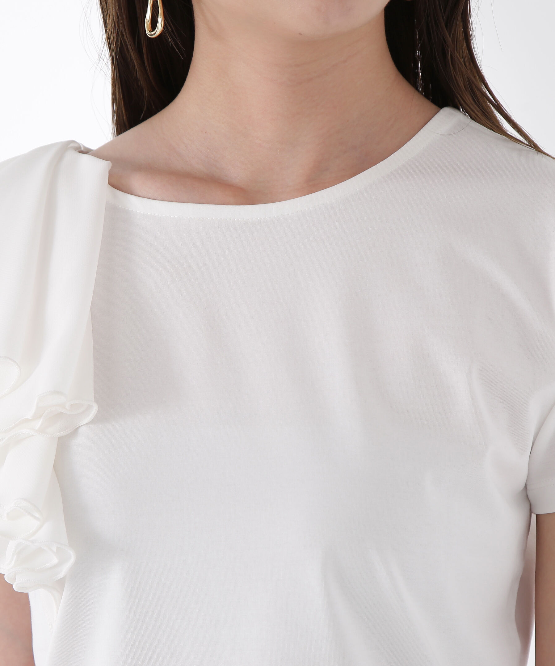 PROPORTION BODY DRESSING「アシメフリルカットソー」|Tシャツ・カットソー|