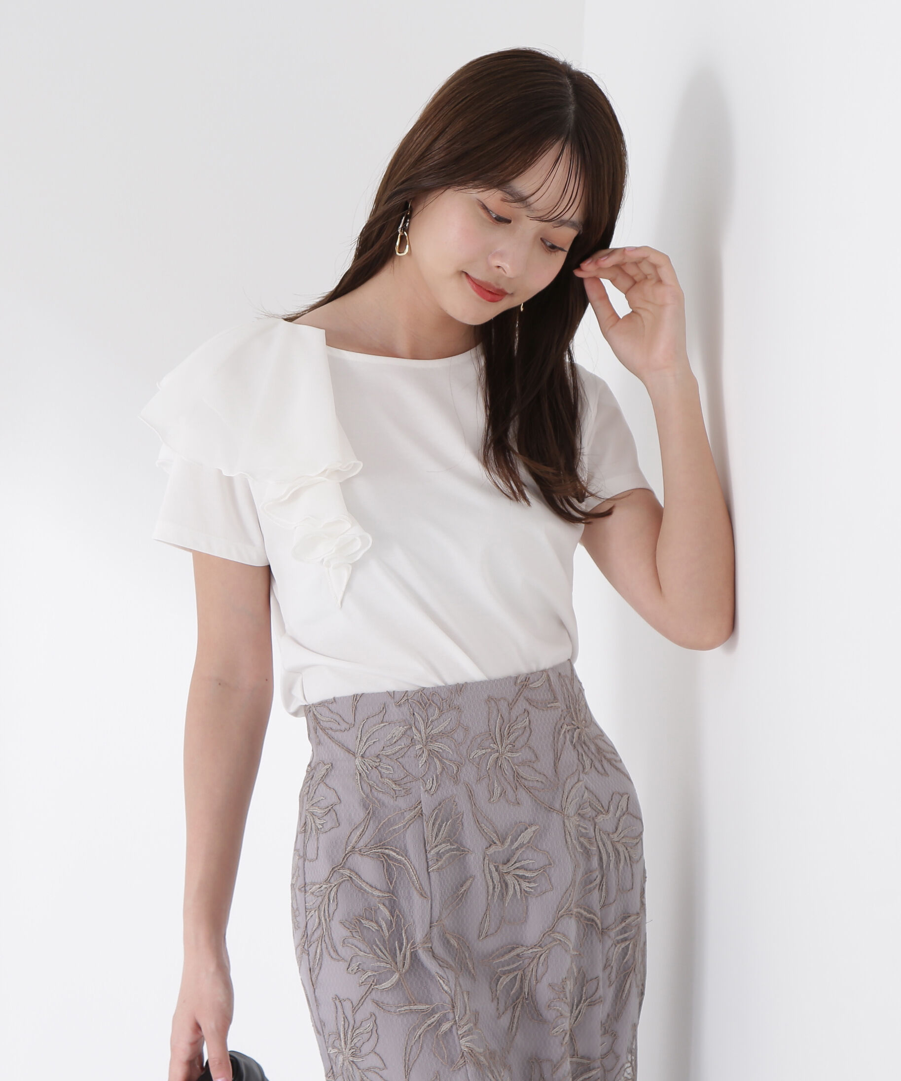 PROPORTION BODY DRESSING「アシメフリルカットソー」|Tシャツ・カットソー|