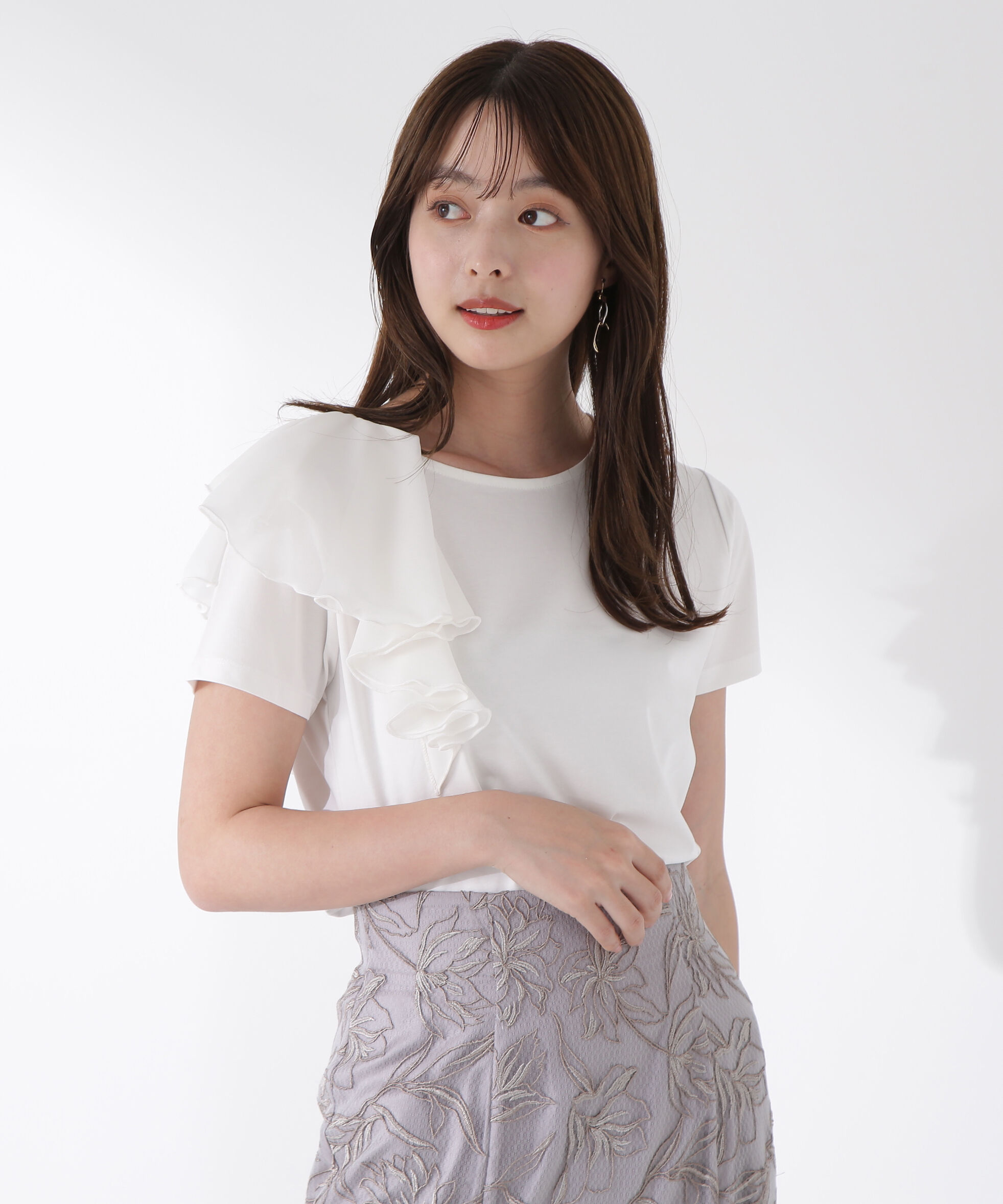 PROPORTION BODY DRESSING「アシメフリルカットソー」|Tシャツ・カットソー|