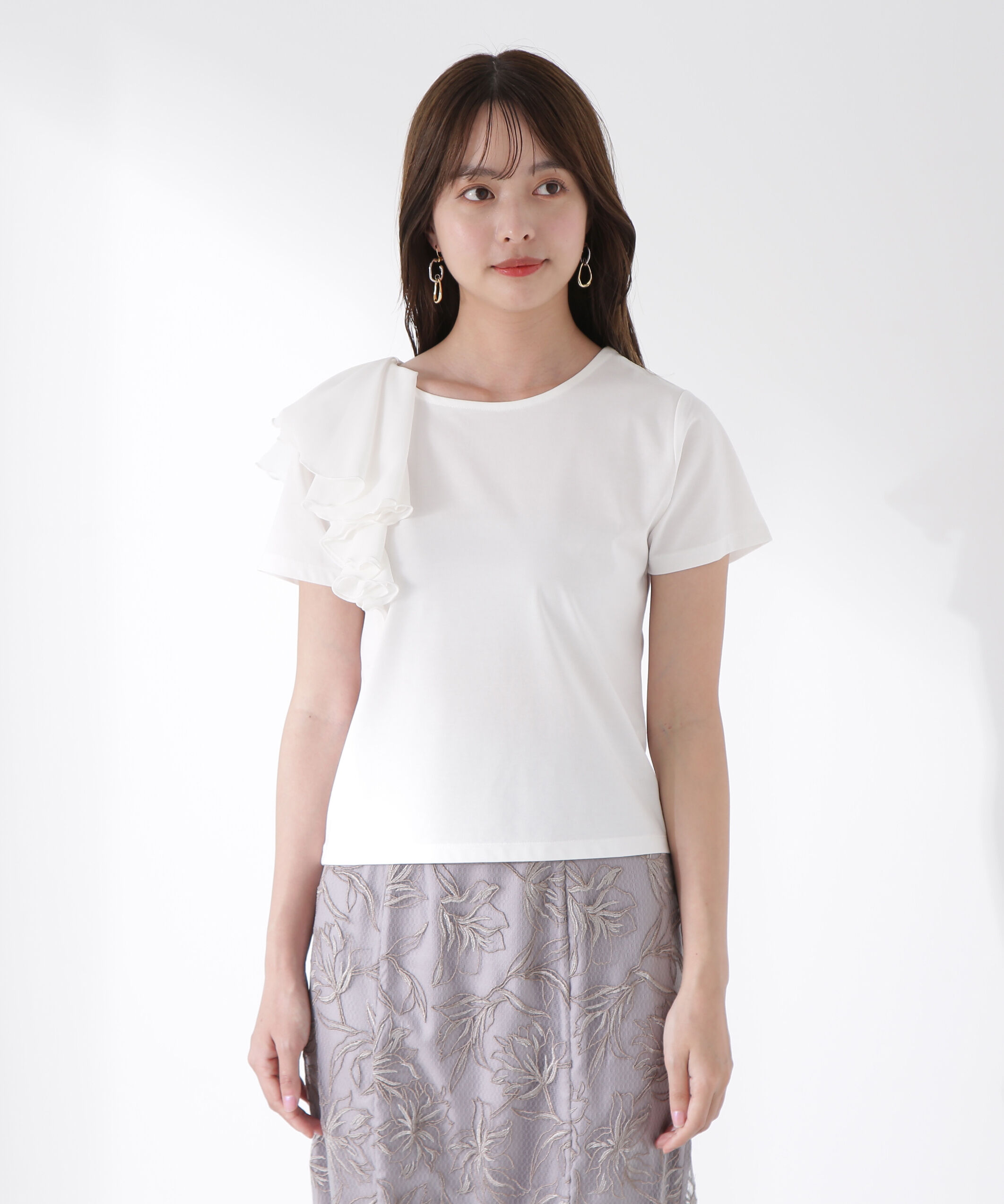 PROPORTION BODY DRESSING「アシメフリルカットソー」|Tシャツ・カットソー|