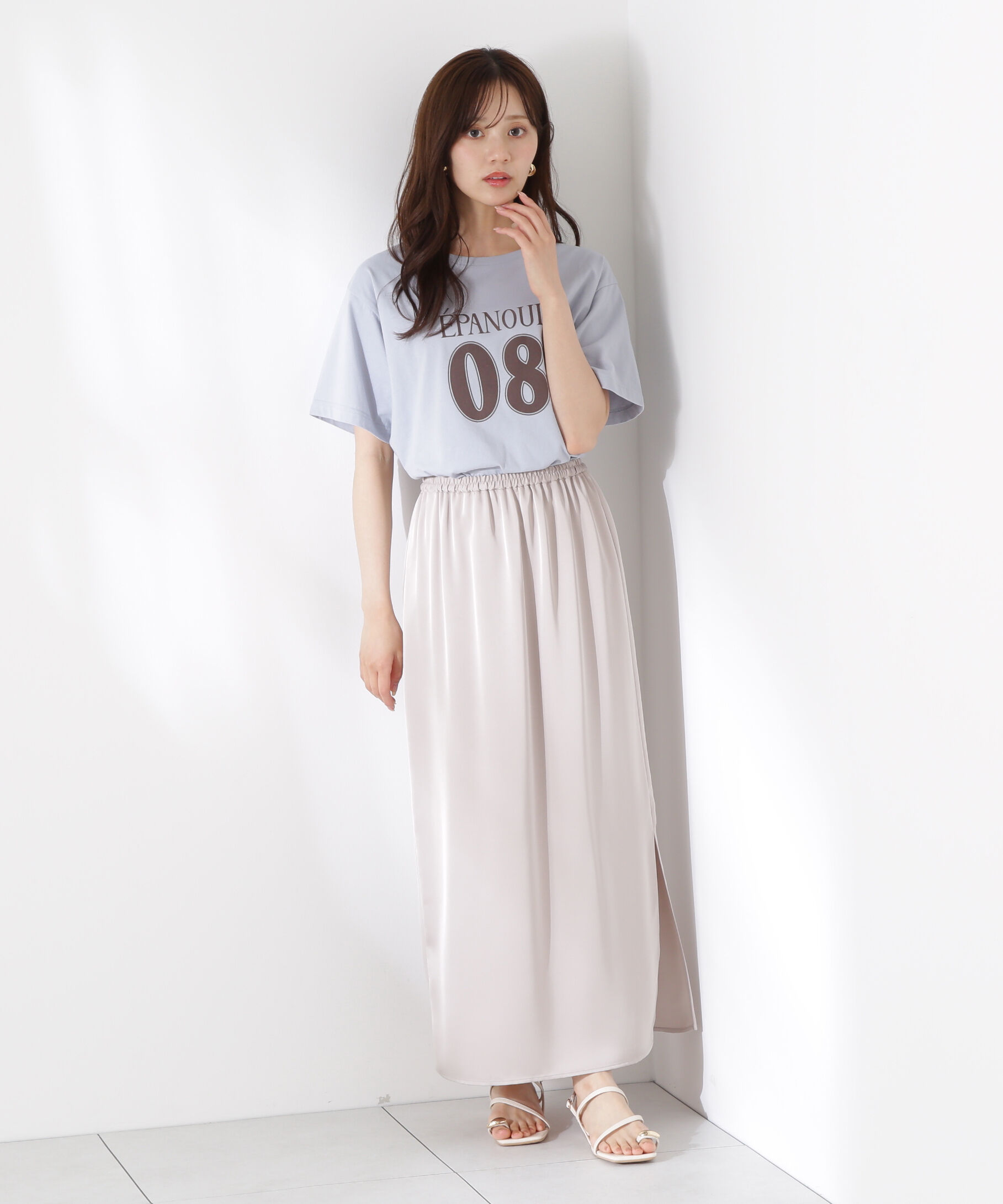 PROPORTION BODY DRESSING「マットサテンスリットスカート」|スカート|