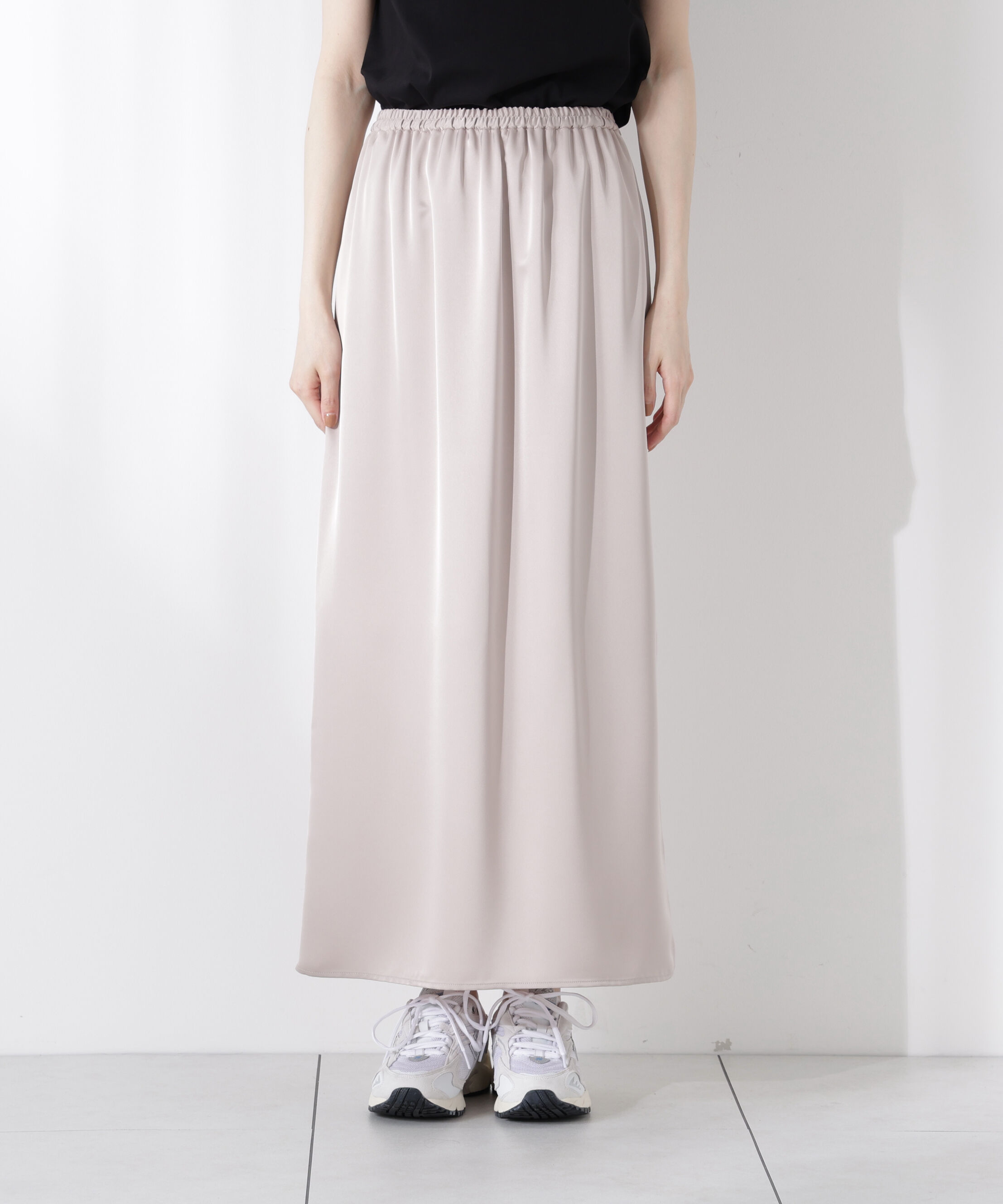 PROPORTION BODY DRESSING「マットサテンスリットスカート」|スカート|