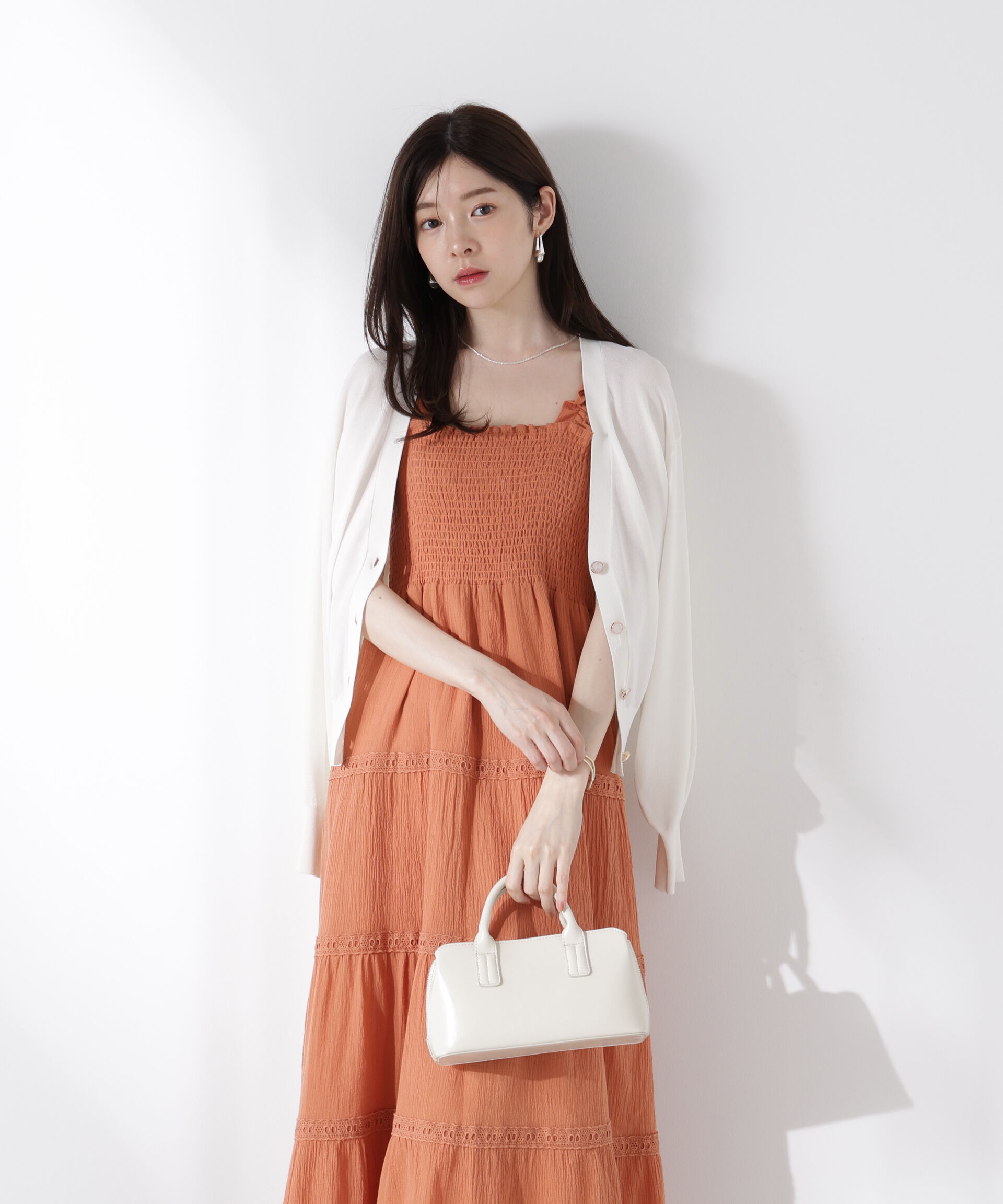 PROPORTION BODY DRESSING「《EDIT COLOGNE》レース付きティアードワンピース」|ワンピース|