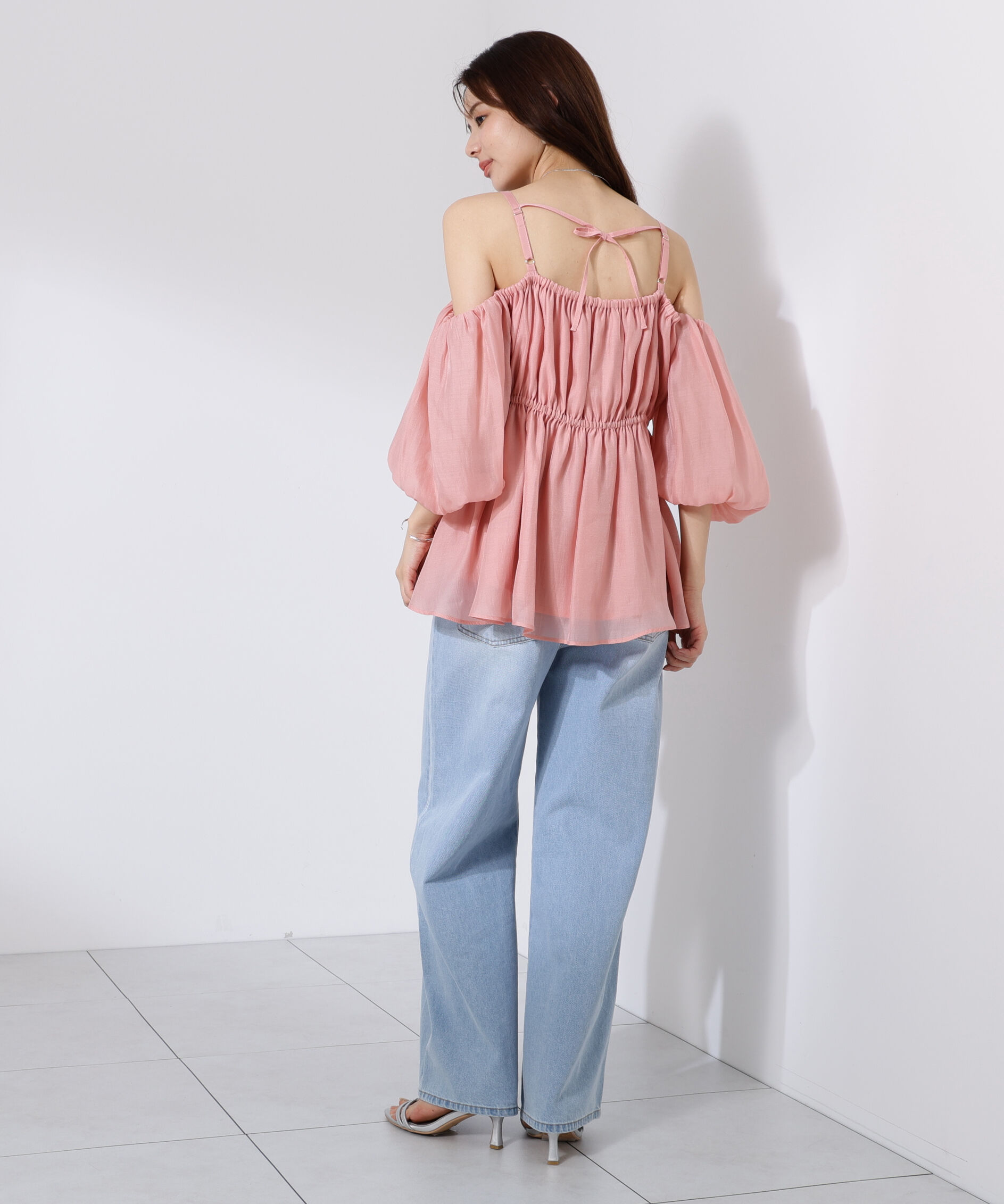 PROPORTION BODY DRESSING「シャーリングオフショルブラウス」|シャツ・ブラウス|