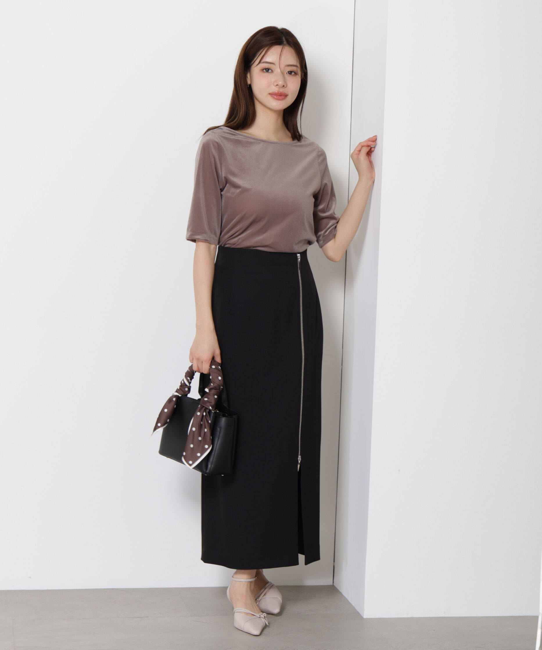 PROPORTION BODY DRESSING「サイドファスナータイトスカート」|スカート|