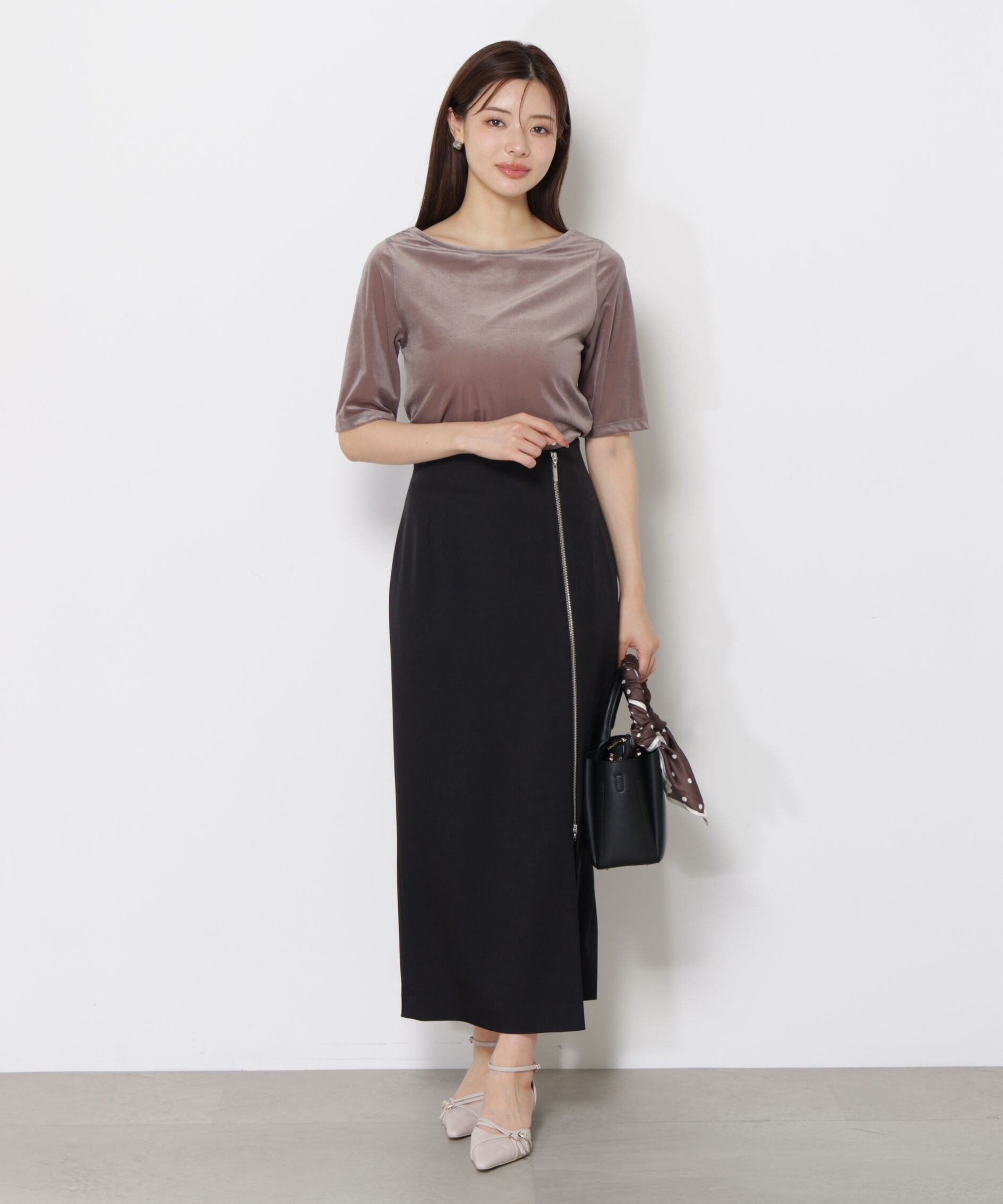 PROPORTION BODY DRESSING「サイドファスナータイトスカート」|スカート|