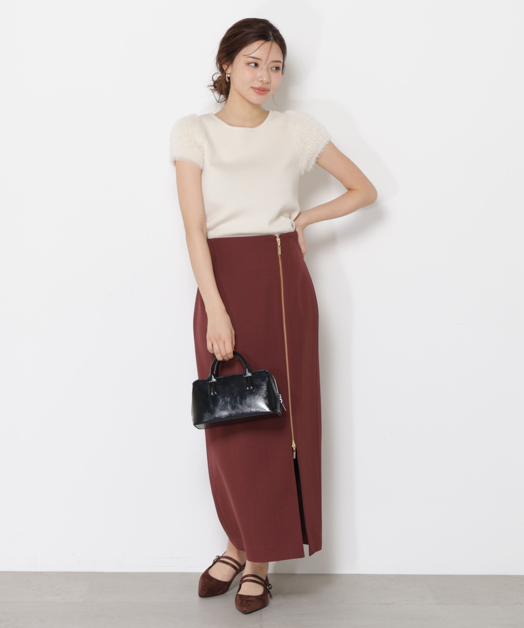 PROPORTION BODY DRESSING「サイドファスナータイトスカート」|スカート|