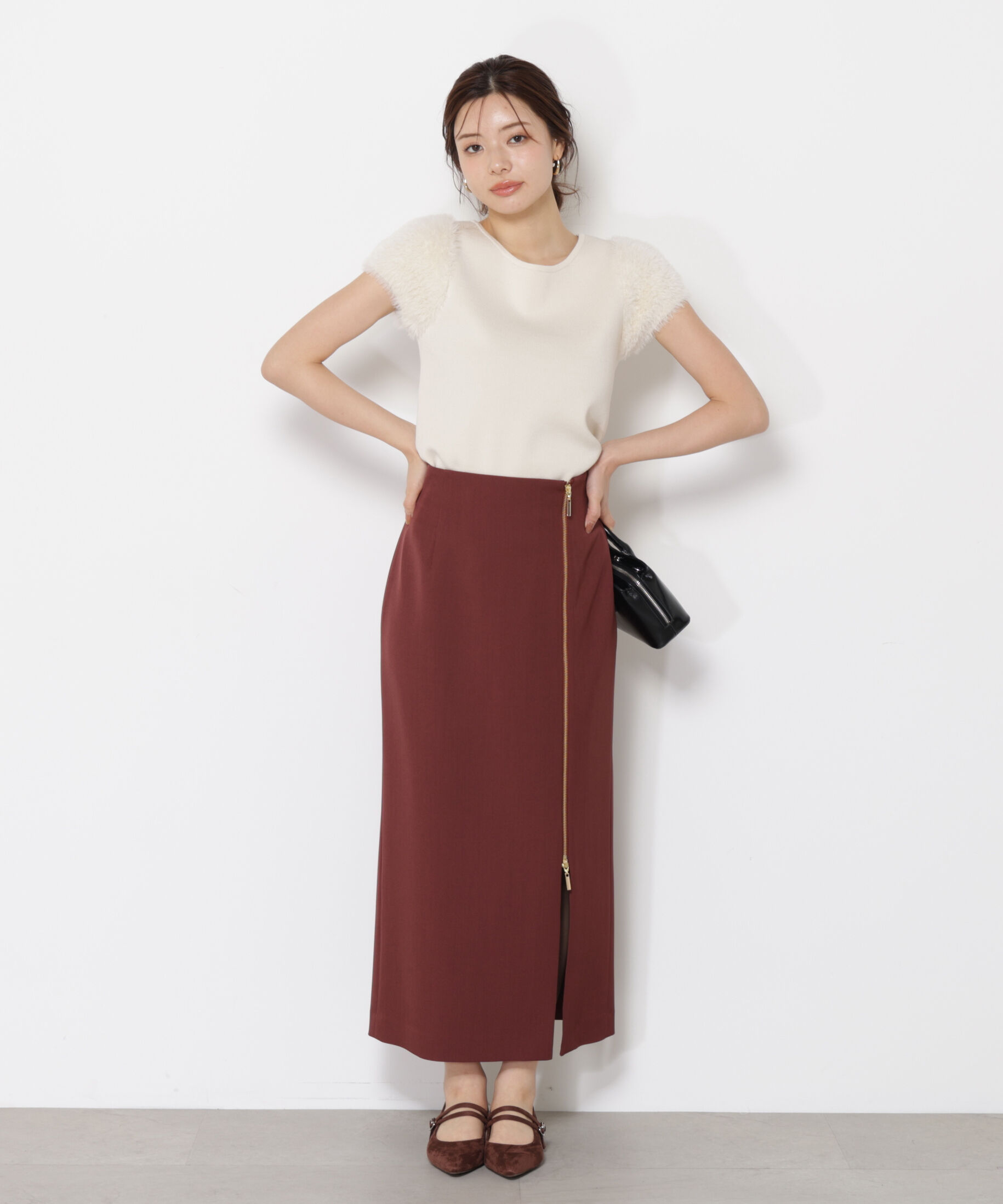 PROPORTION BODY DRESSING「サイドファスナータイトスカート」|スカート|