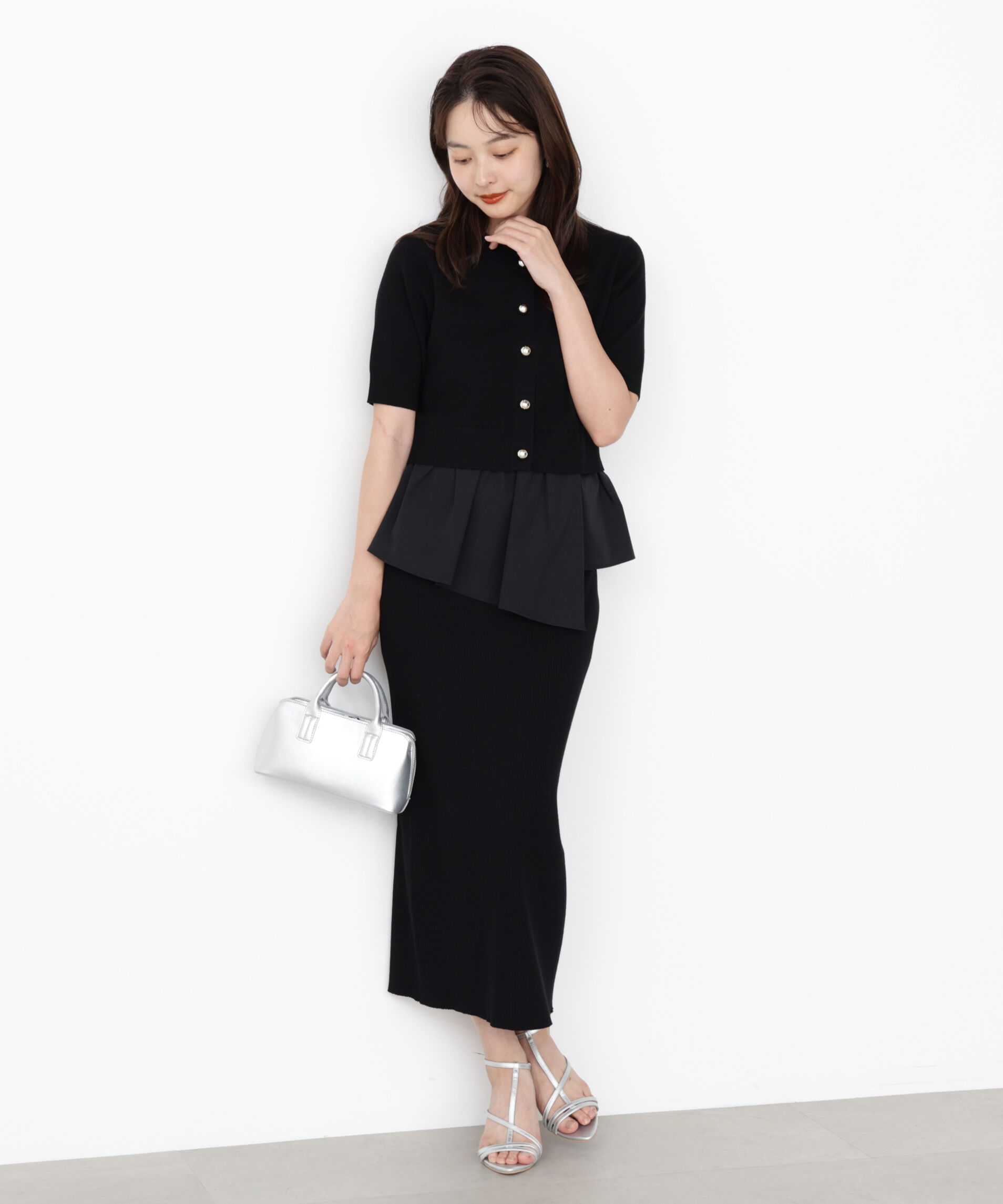 PROPORTION BODY DRESSING「レイヤード風ニットセットアップ」|ワンピース|