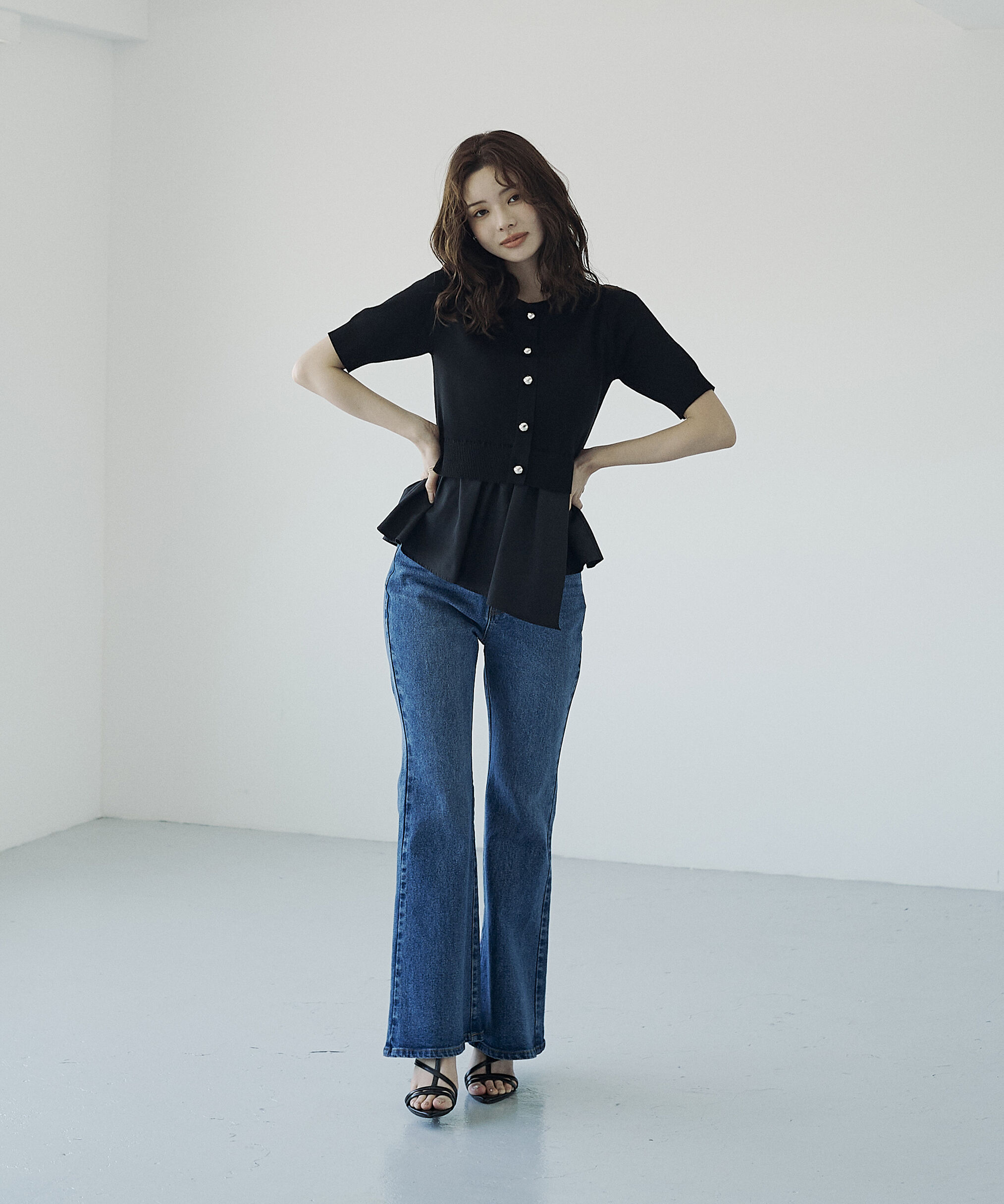 PROPORTION BODY DRESSING「レイヤード風ニットセットアップ」|ワンピース|