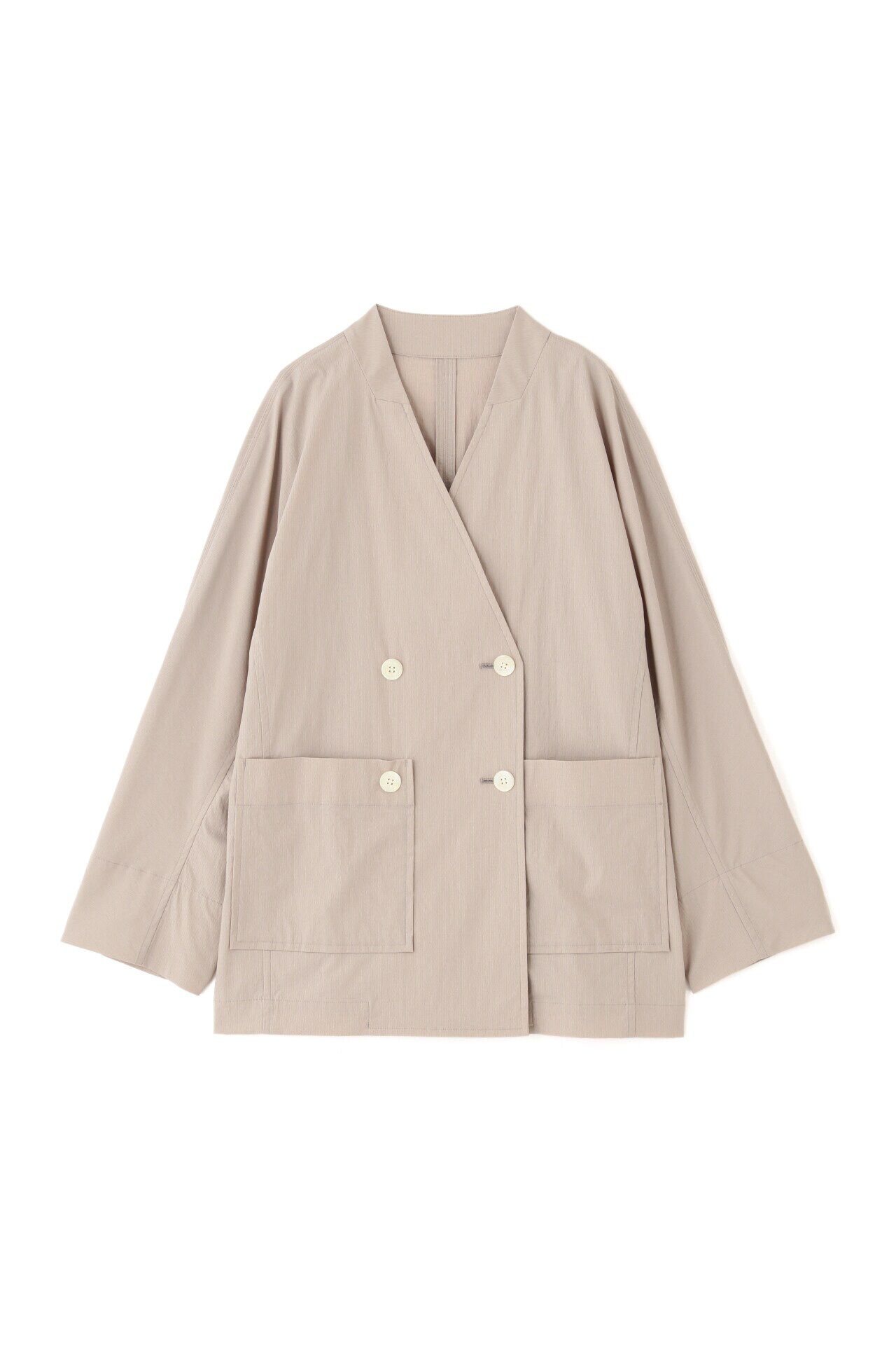  「◆ナイロンポリエステルストレッチストライプノーカラーPコート」|その他|