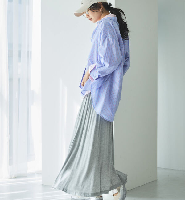 Doux archives「シアー２ＷＡＹシャツ（ストライプ／チェック）」|シャツ・ブラウス|