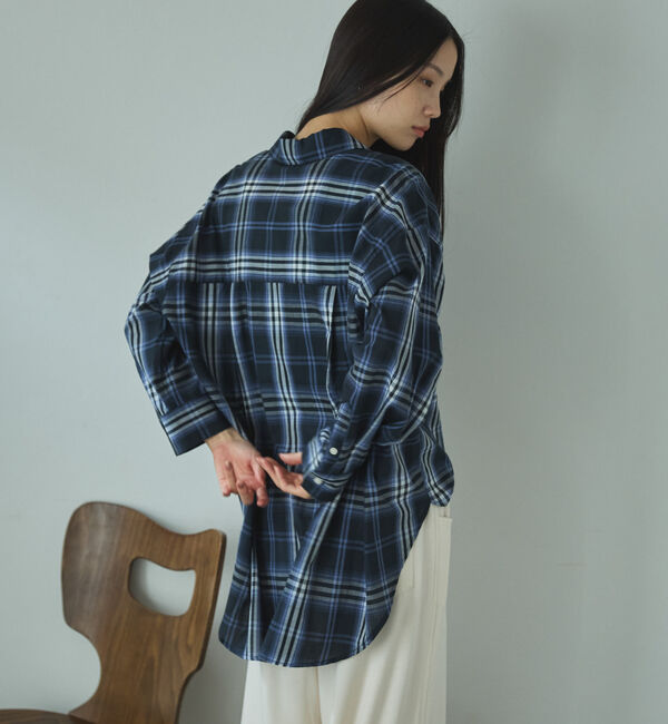 Doux archives「シアー２ＷＡＹシャツ（ストライプ／チェック）」|シャツ・ブラウス|