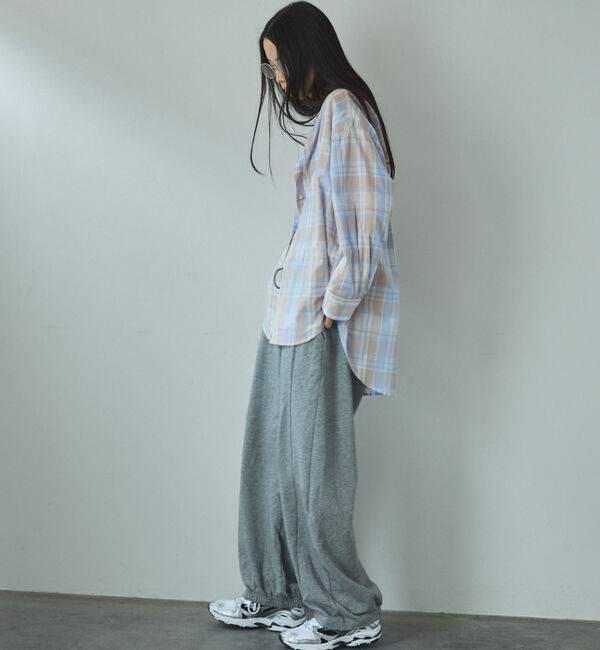 Doux archives「シアー２ＷＡＹシャツ（ストライプ／チェック）」|シャツ・ブラウス|