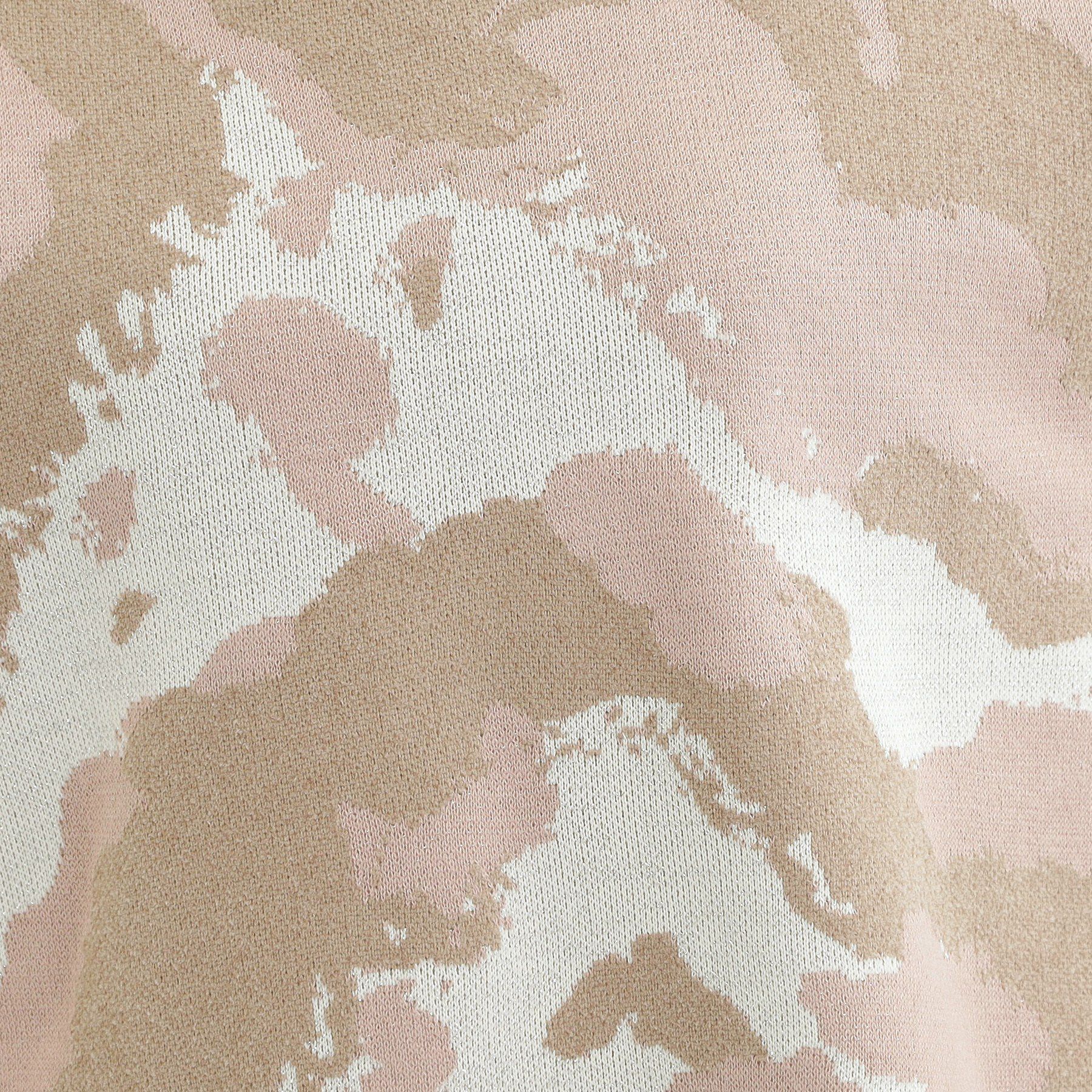 SHOO･LA･RUE「【洗濯機可/S-LL】1枚で華やかに ラメ入りニュアンス柄ニット」|ニット・セーター|