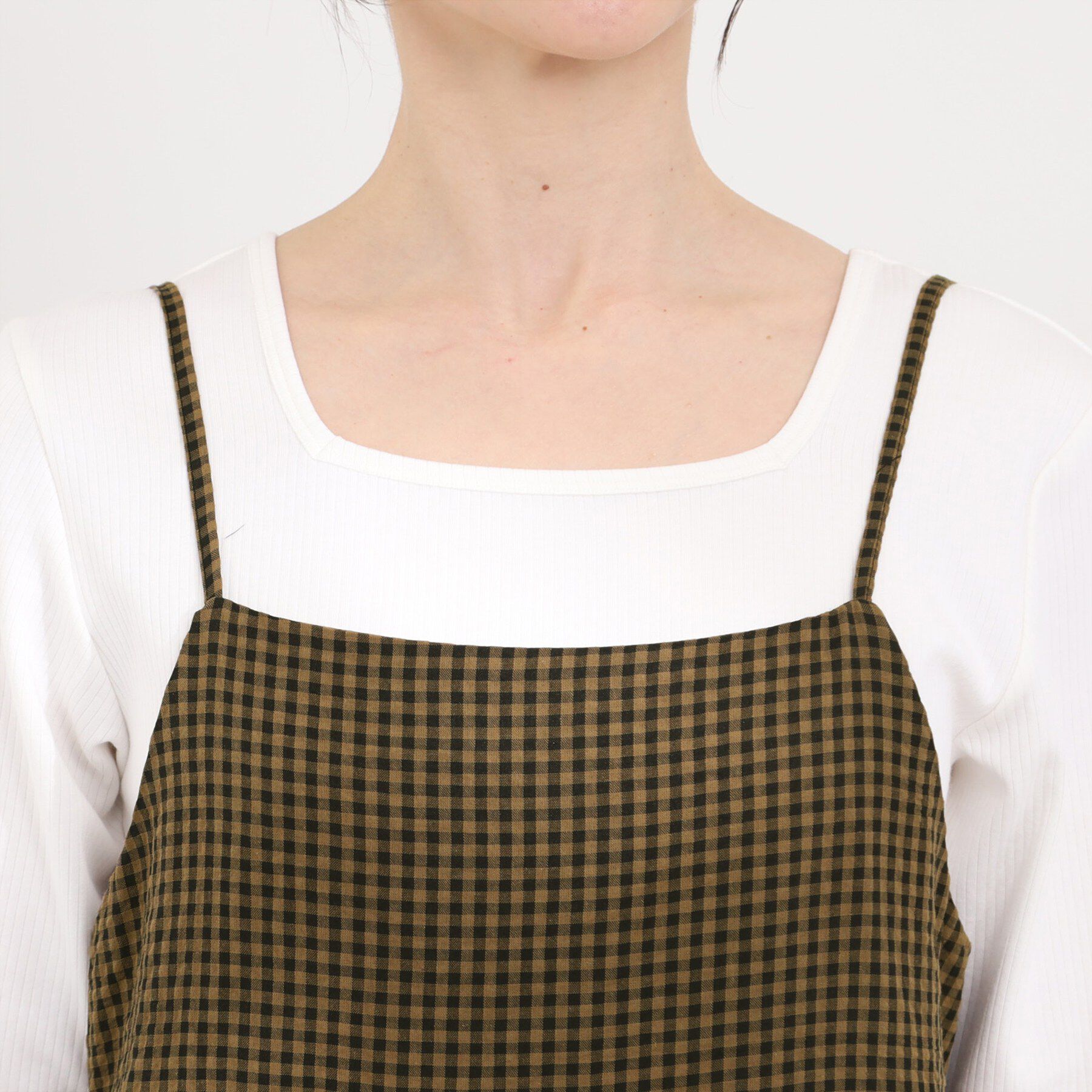 SHOO･LA･RUE「ギンガムチェック柄バルーンキャミ」|チュニック|