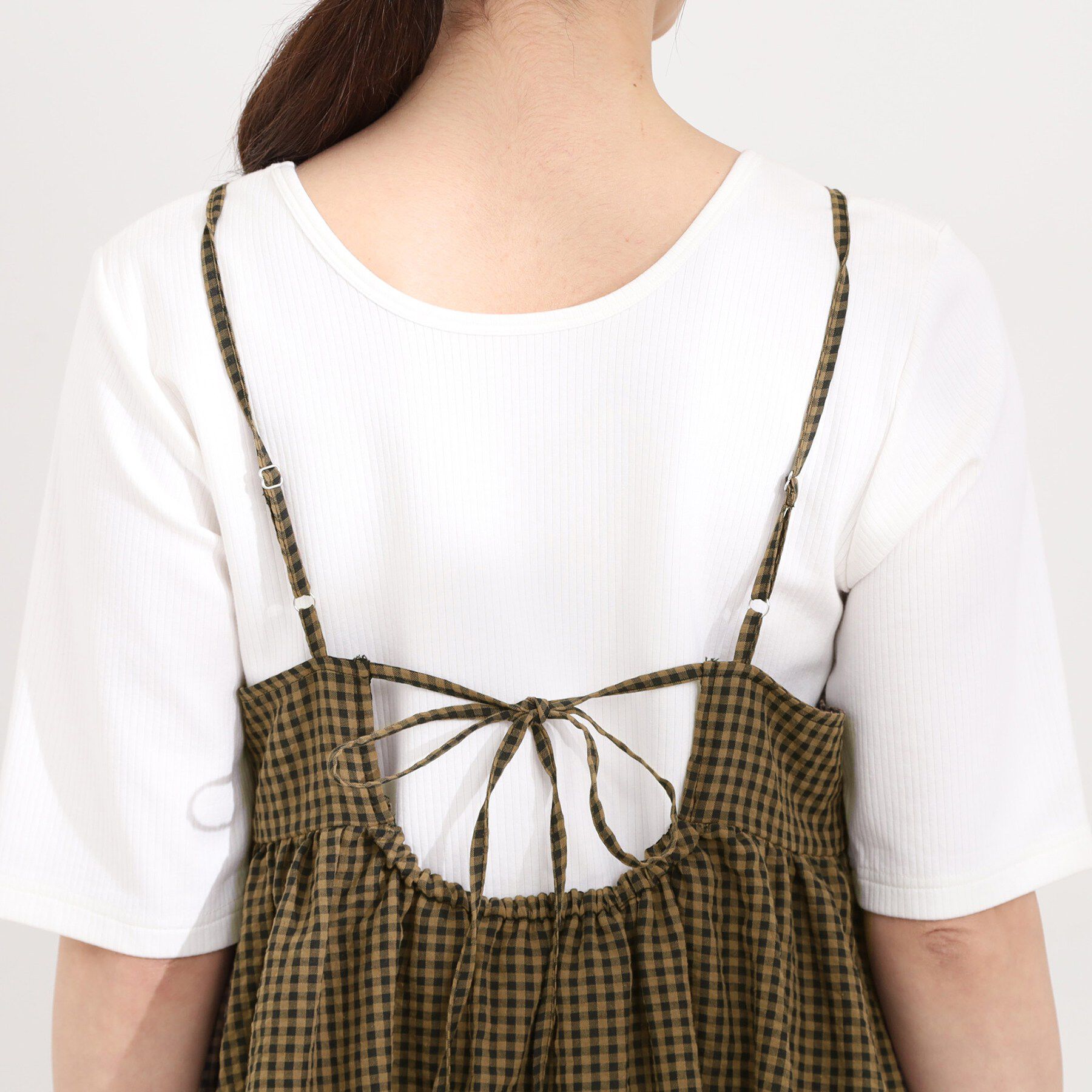 SHOO･LA･RUE「ギンガムチェック柄バルーンキャミ」|チュニック|