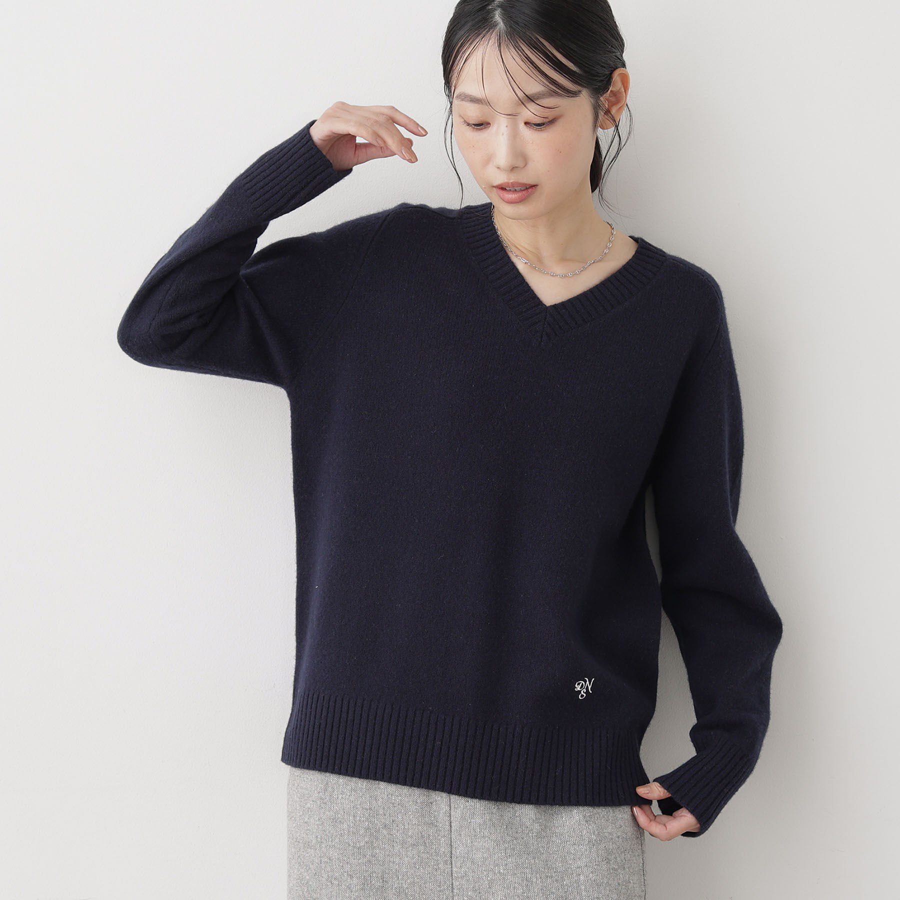 Dessin「ウールカシミヤVネック」|ニット・セーター|