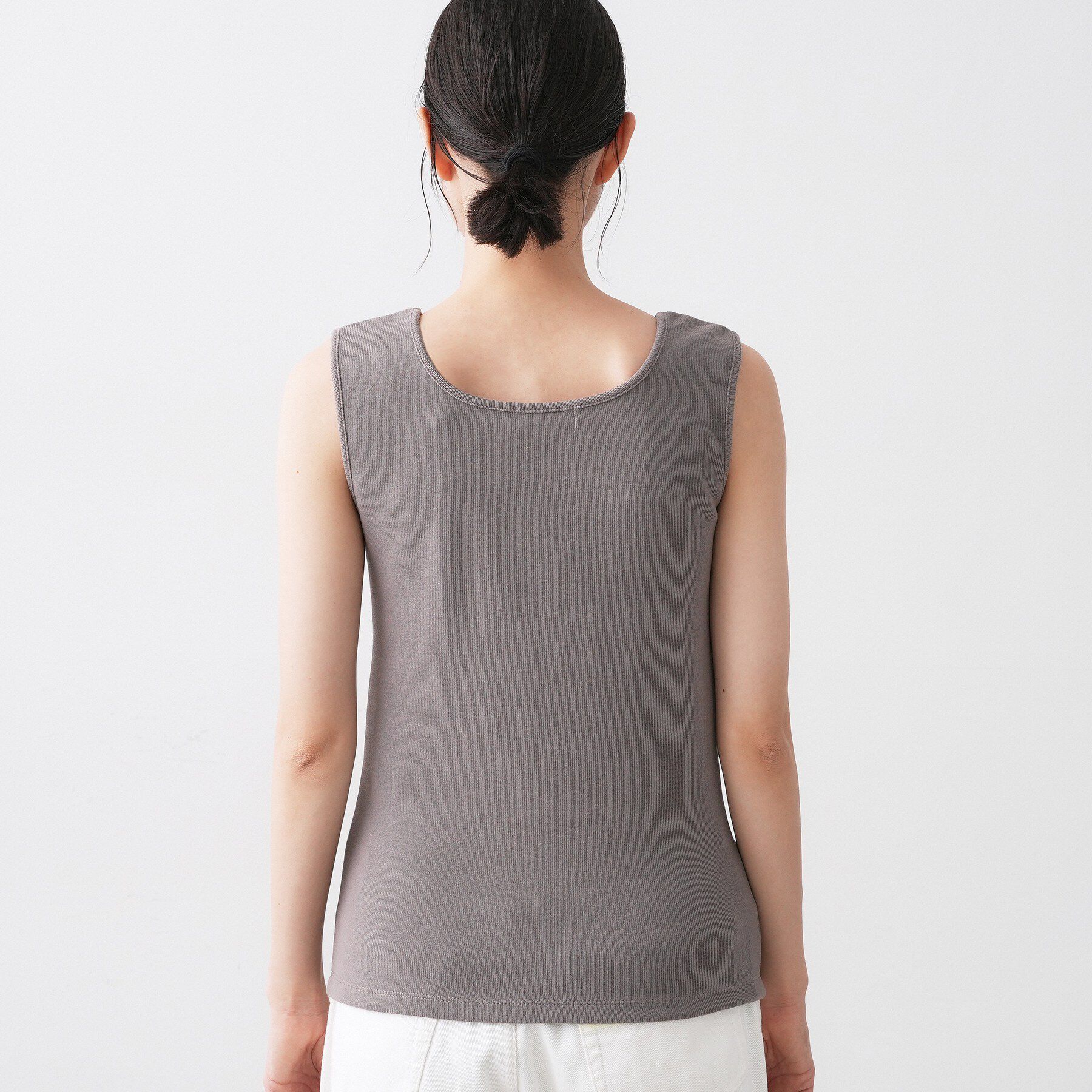 Dessin「【洗える】リブスクエアタンクトップ」|キャミソール|