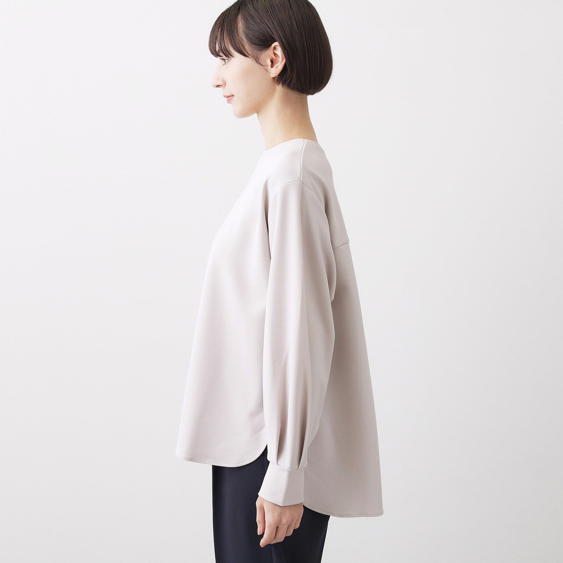 Dessin「【体型カバー/レイヤード/洗える】ジョーゼットプルオーバーブラウス」|シャツ・ブラウス|