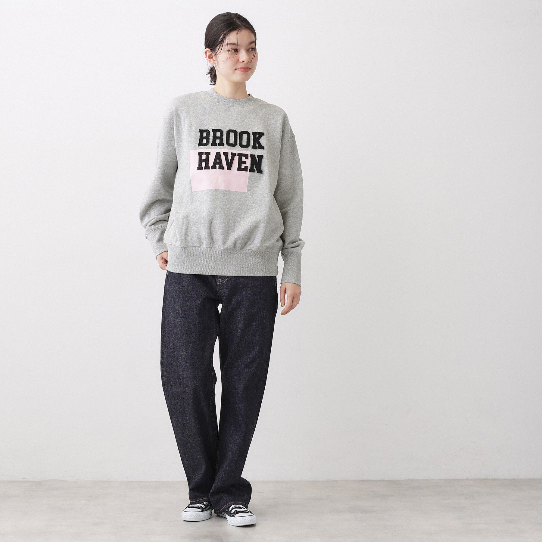 Dessin「【洗える】オーガニックコットン裏毛ロゴスウェット」|パーカー|