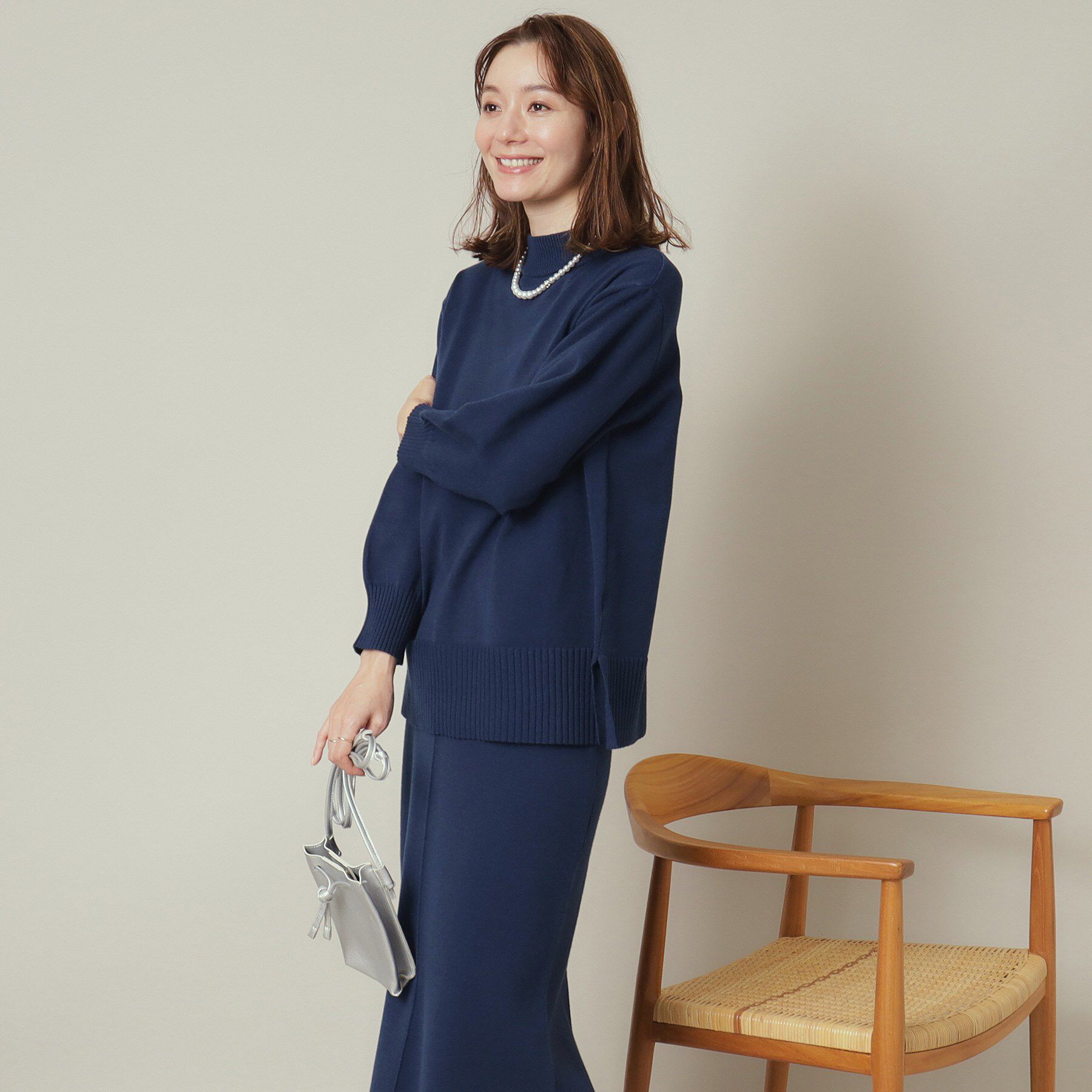 ITS&rsquo;DEMO「【通勤／手洗い可】ボトルネック&times;タイトスカートセットアップ」|スーツ|