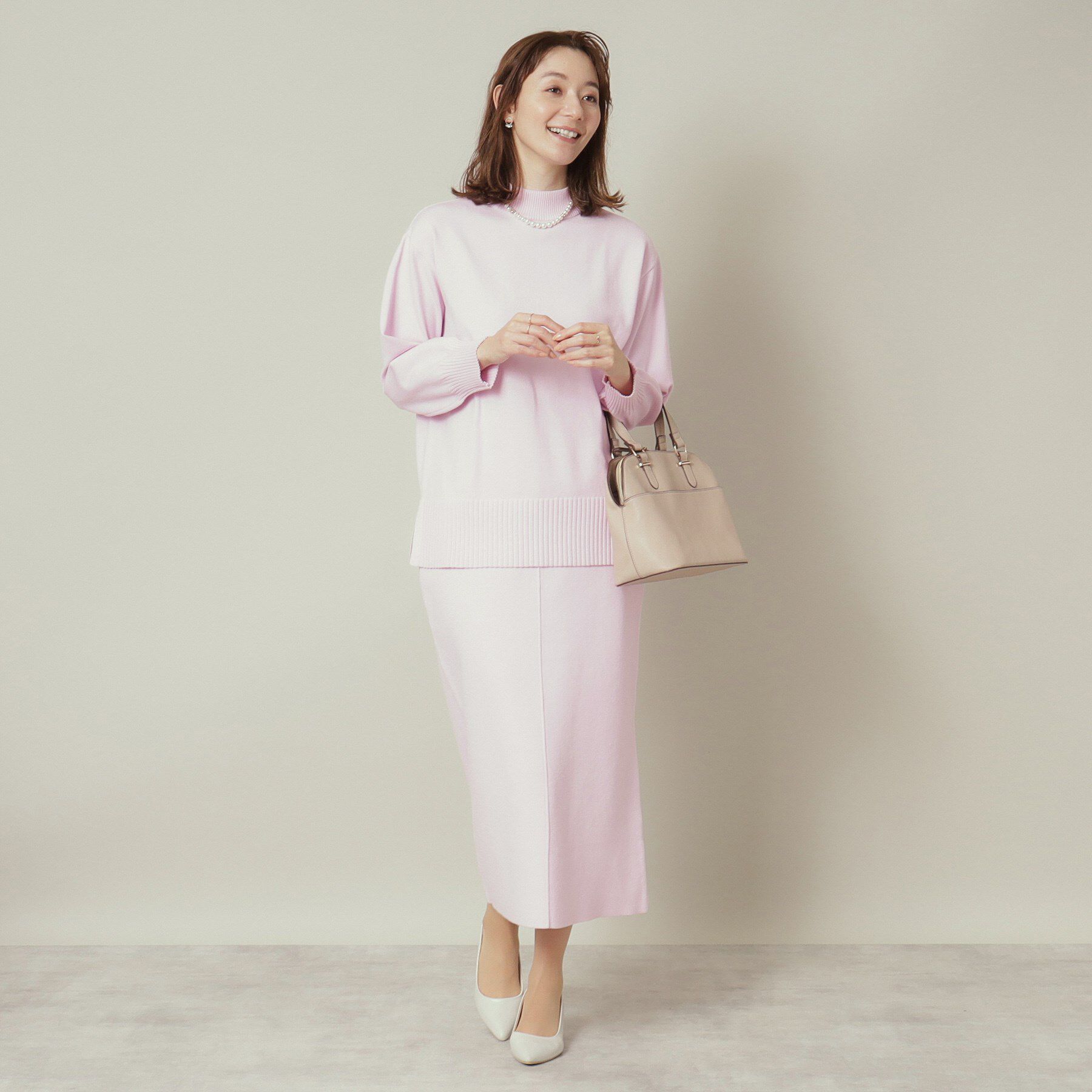 ITS&rsquo;DEMO「【通勤／手洗い可】ボトルネック&times;タイトスカートセットアップ」|スーツ|
