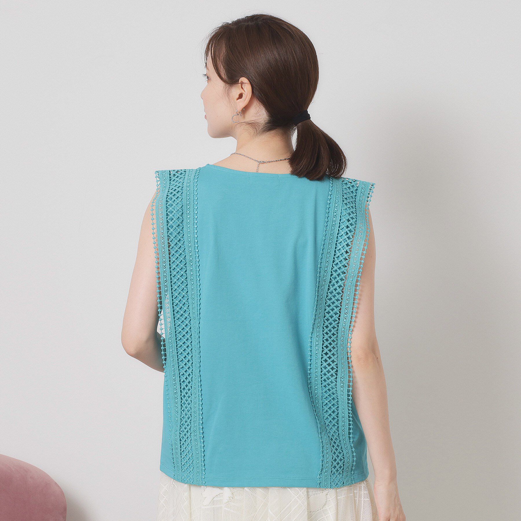 ITS&rsquo;DEMO「【洗濯機OK】ショルダーレースプルオーバー」|Tシャツ・カットソー|