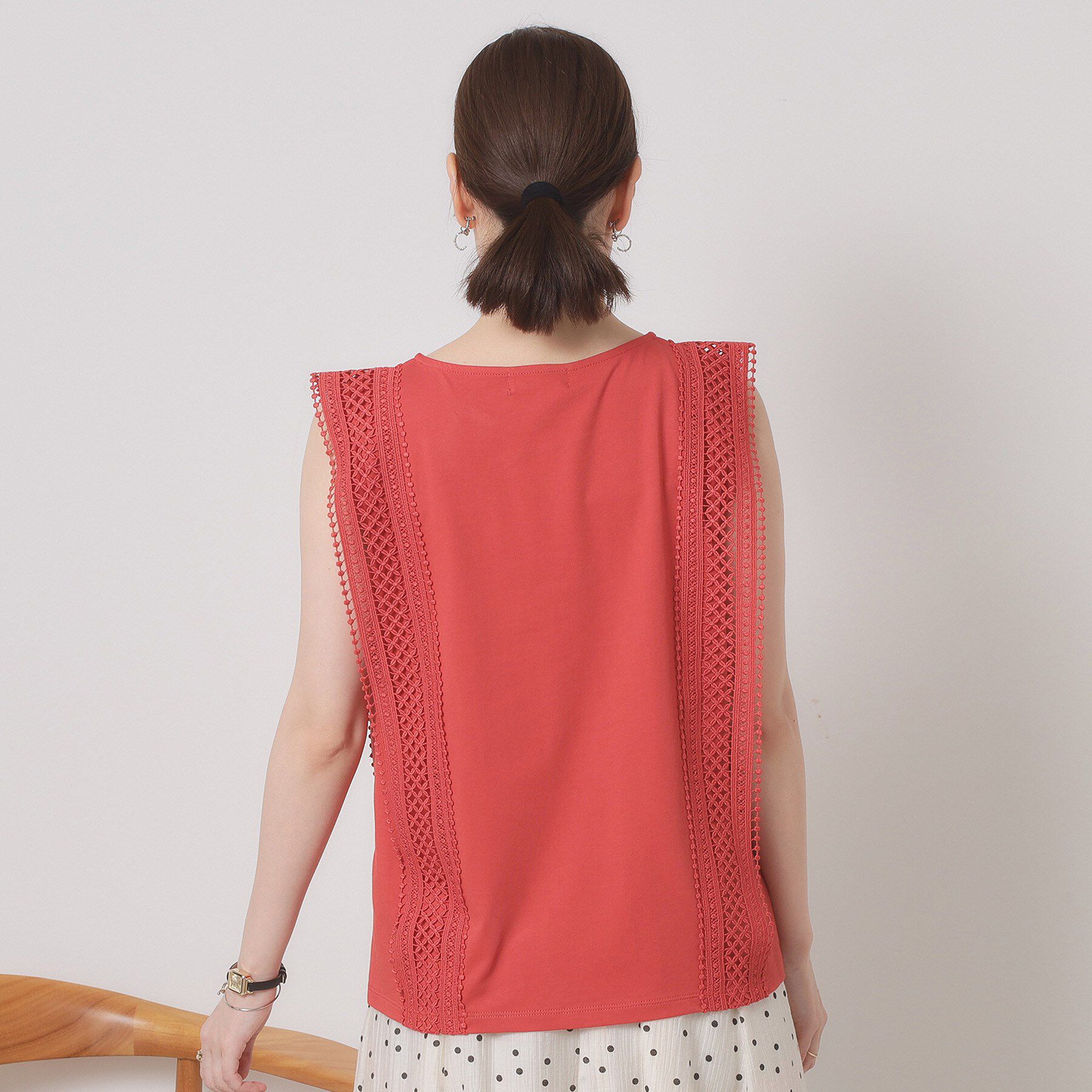 ITS&rsquo;DEMO「【洗濯機OK】ショルダーレースプルオーバー」|Tシャツ・カットソー|