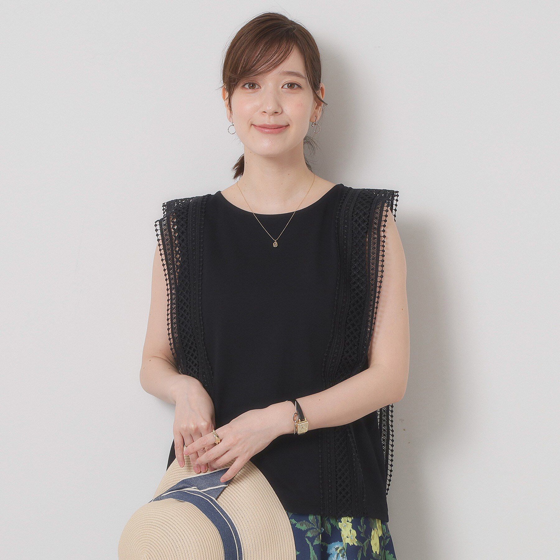 ITS&rsquo;DEMO「【洗濯機OK】ショルダーレースプルオーバー」|Tシャツ・カットソー|