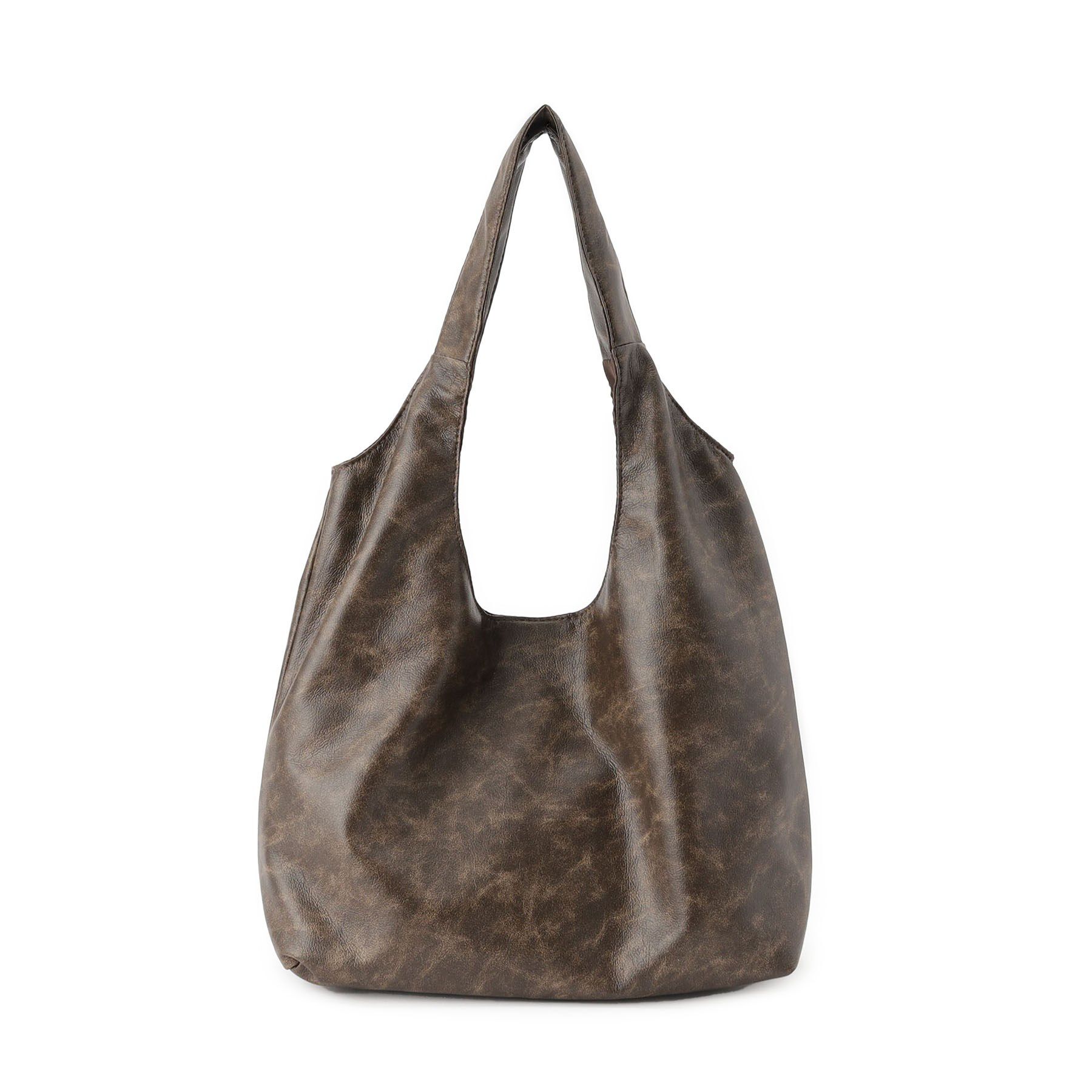 ITS&rsquo;DEMO「【A4対応】ヴィンテージ合皮ラウンドトート」|トートバッグ|