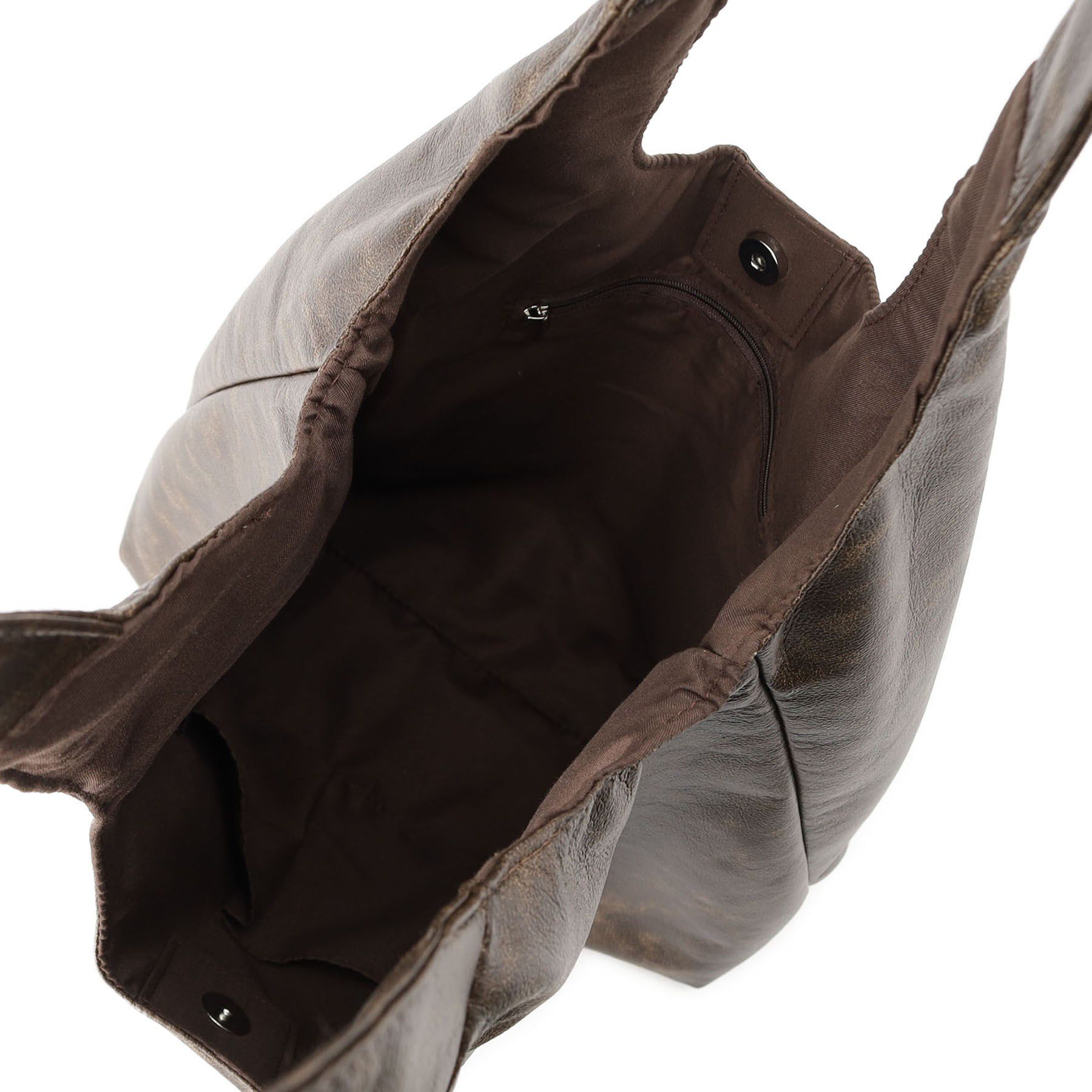 ITS&rsquo;DEMO「【A4対応】ヴィンテージ合皮ラウンドトート」|トートバッグ|