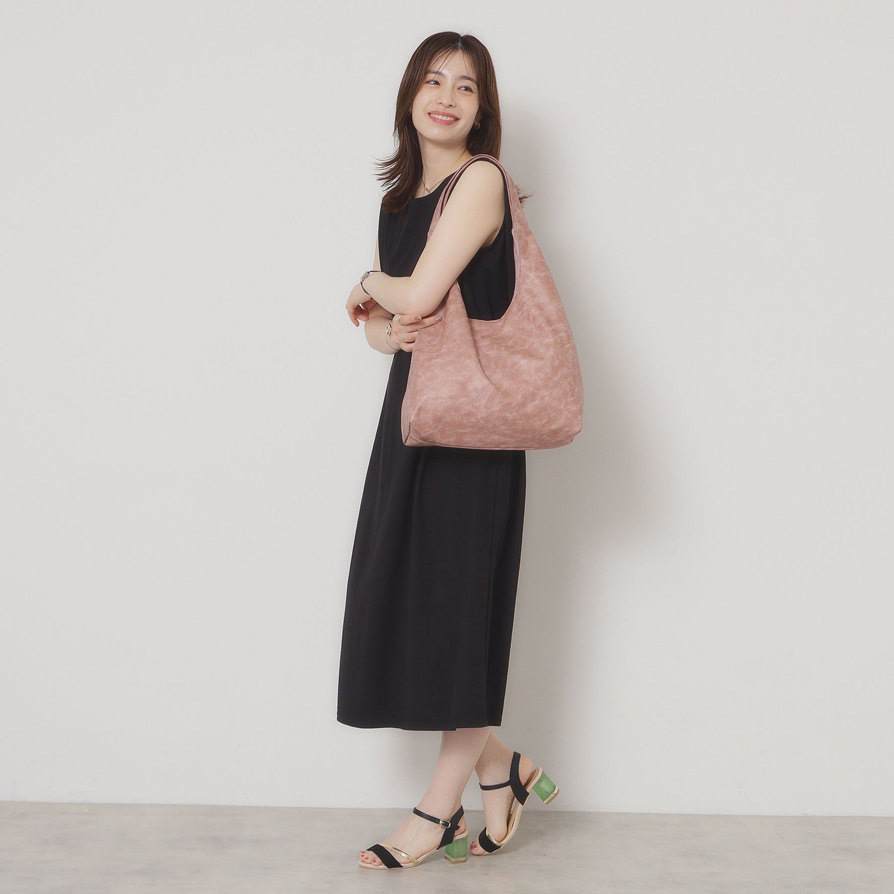 ITS&rsquo;DEMO「【A4対応】ヴィンテージ合皮ラウンドトート」|トートバッグ|