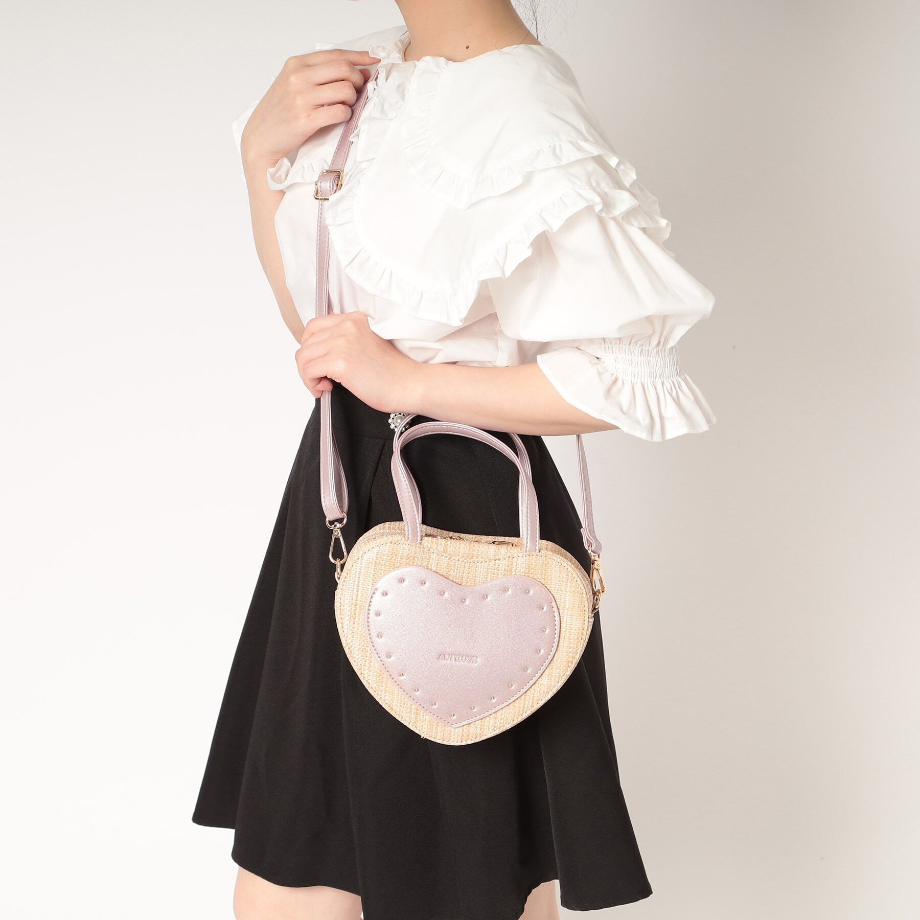 Ober Tashe「ハート型2WAYバッグ」|ショルダー・メッセンジャー|