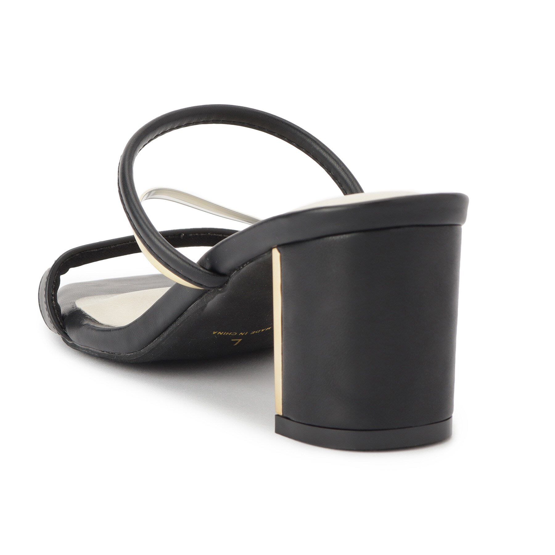 ESPERANZA「ゴールドラインプレートヒールミュール」|サンダル|