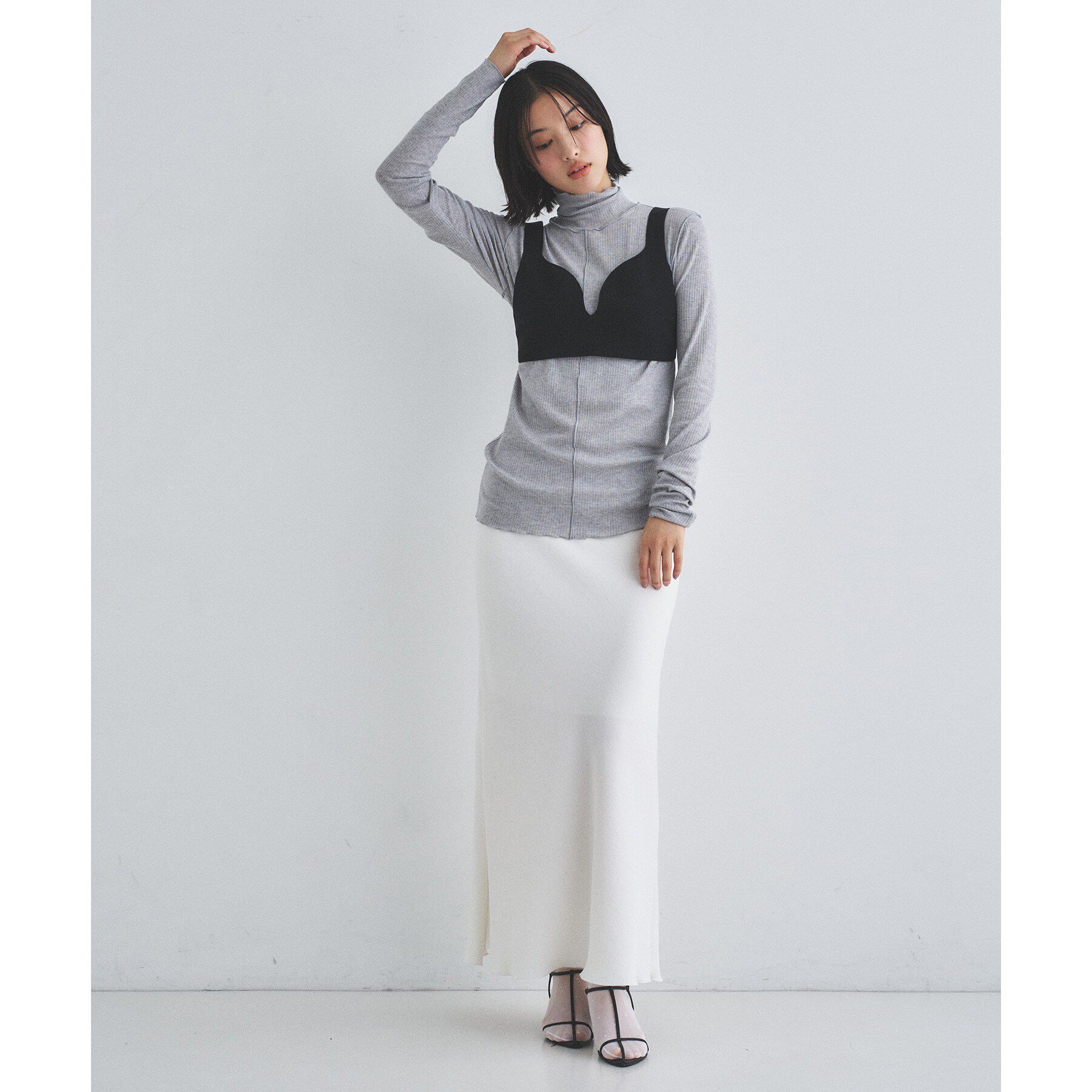 CODE A「edge-fit ribbed turtleneck」|Tシャツ・カットソー|