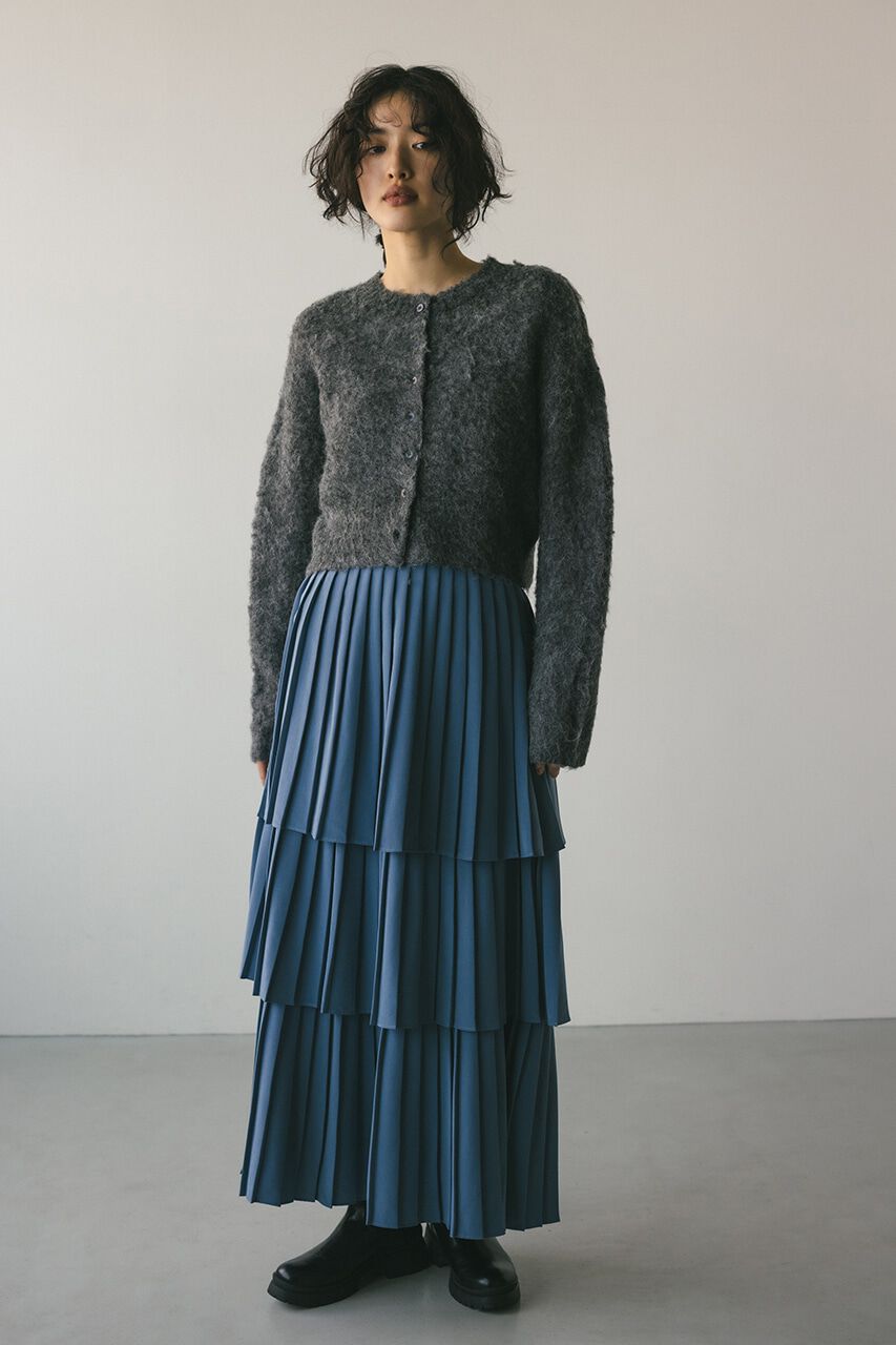 STYLEMIXER「ティアードプリーツスカート」|スカート|BLU