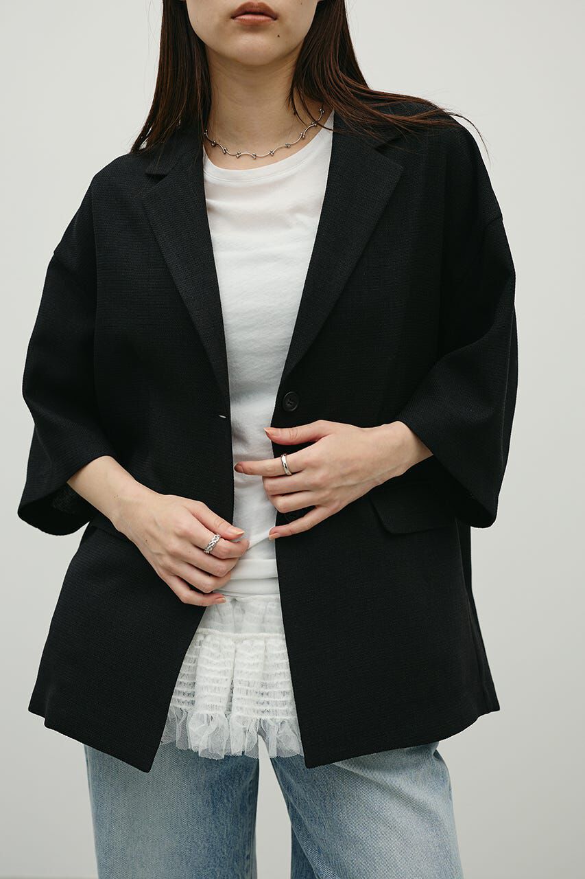 STYLEMIXER「リネンライクテーラージャケット」|その他|BLK