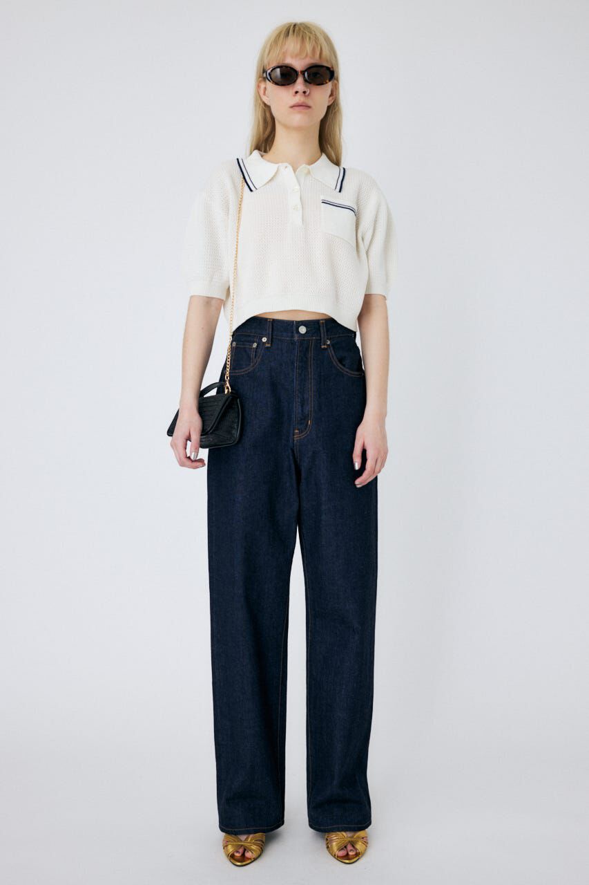 MOUSSY「HW LOOSE STRAIGHT OW」|デニム|