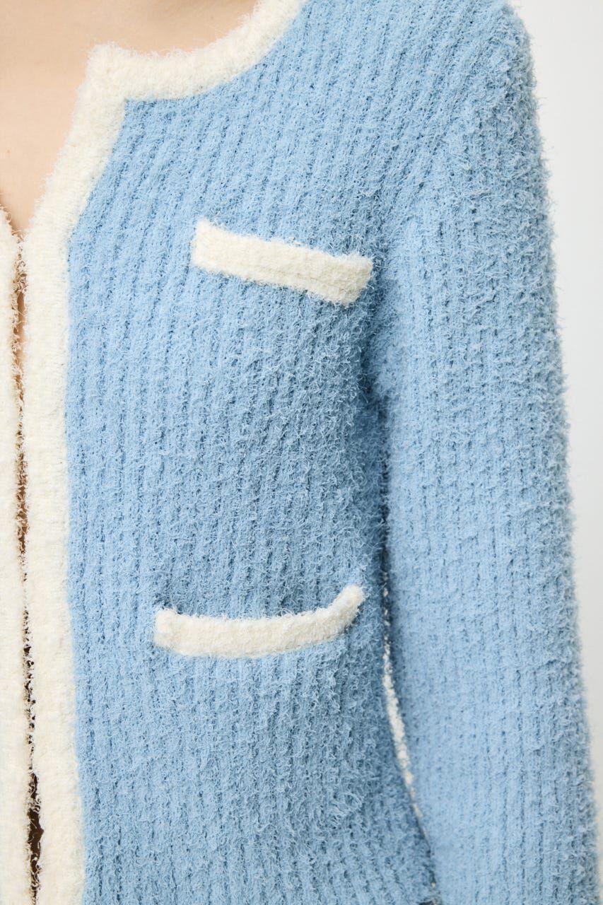 MOUSSY「FANCY YARN BI COLOR カーディガン」|カーディガン|