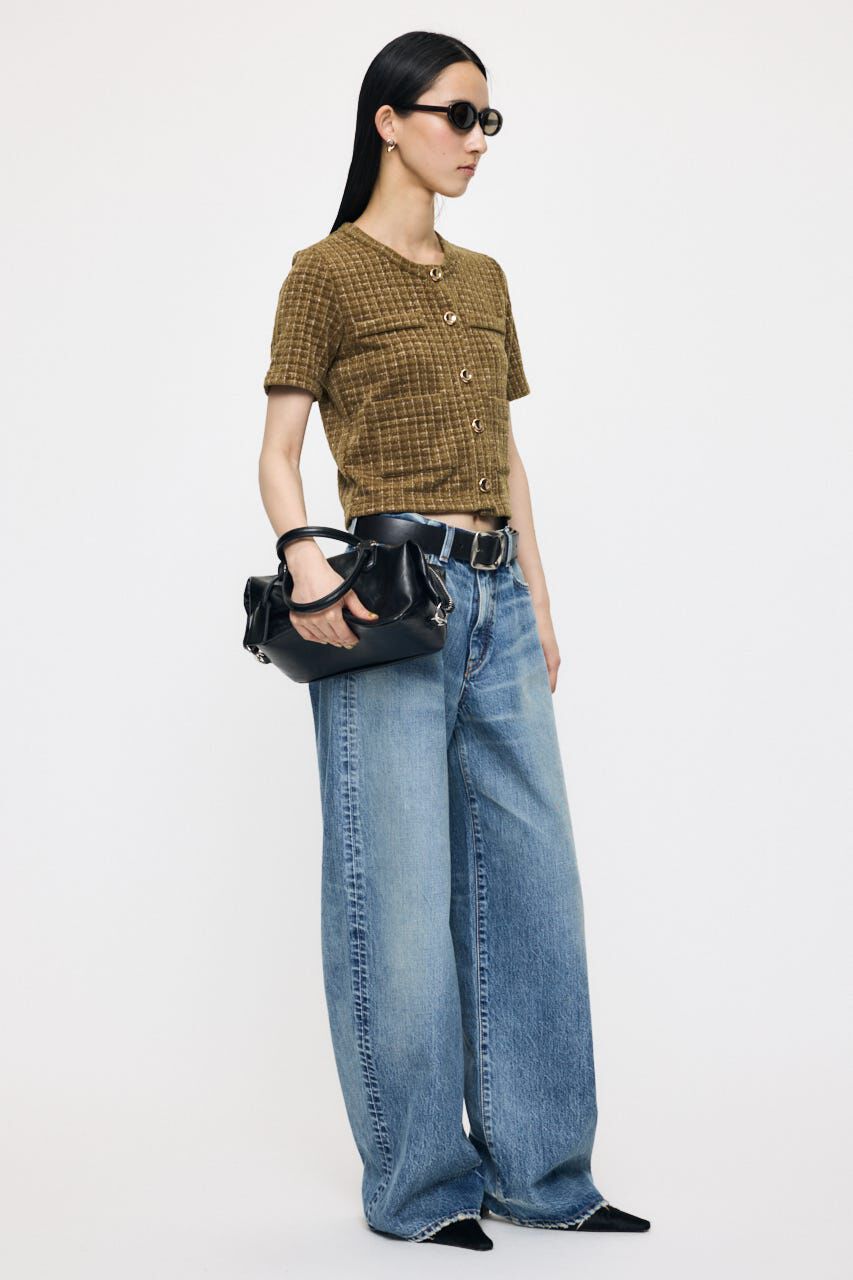 MOUSSY「TWEEDY カーディガン」|カーディガン|